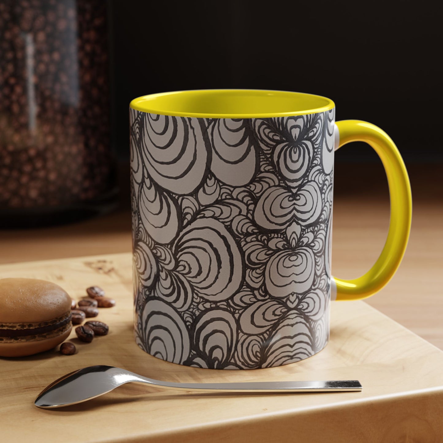 11oz/15oz Original Line Art Mug - Puzzle Panels 1