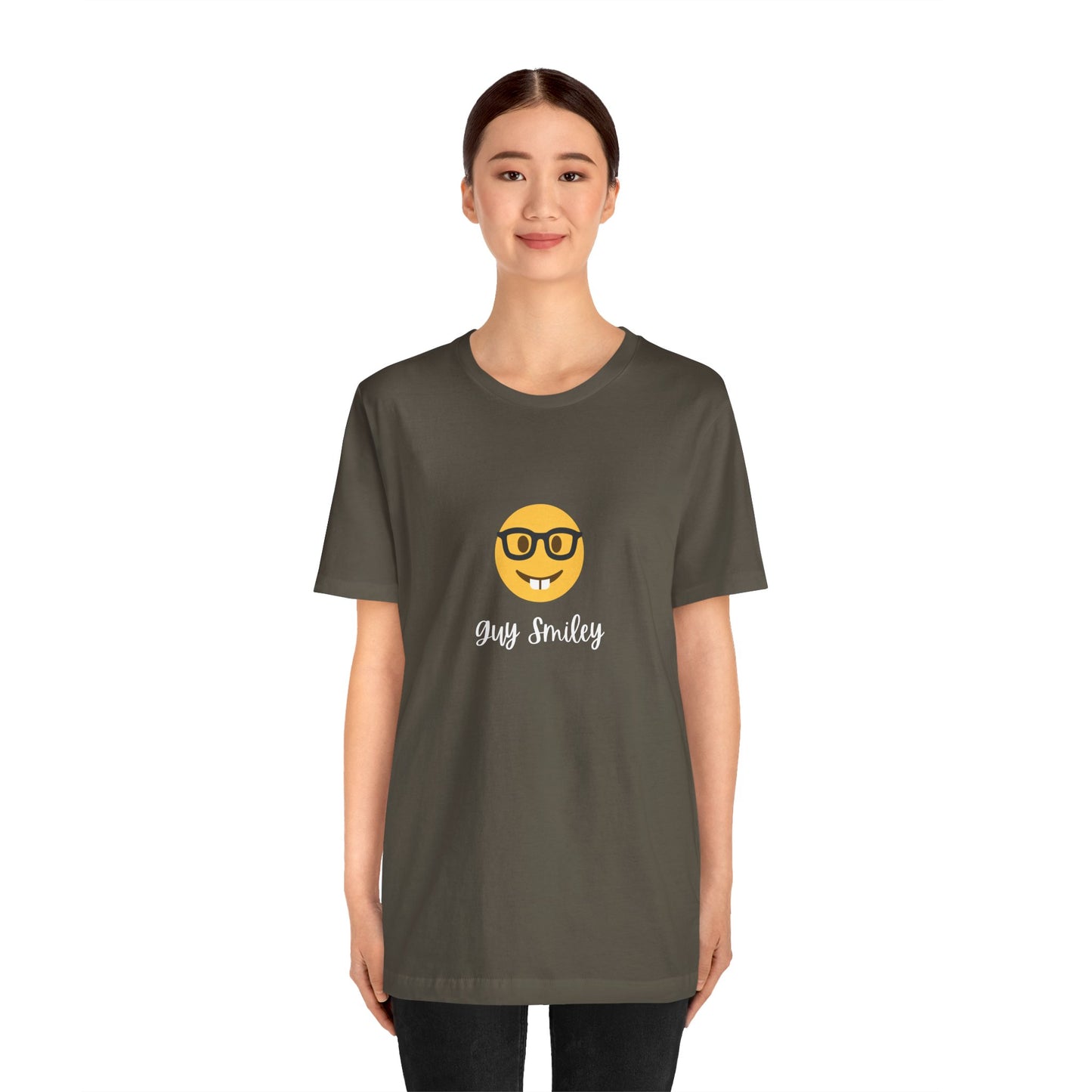 Unisex Jersey Short Sleeve Guy Smiley T-Shirt