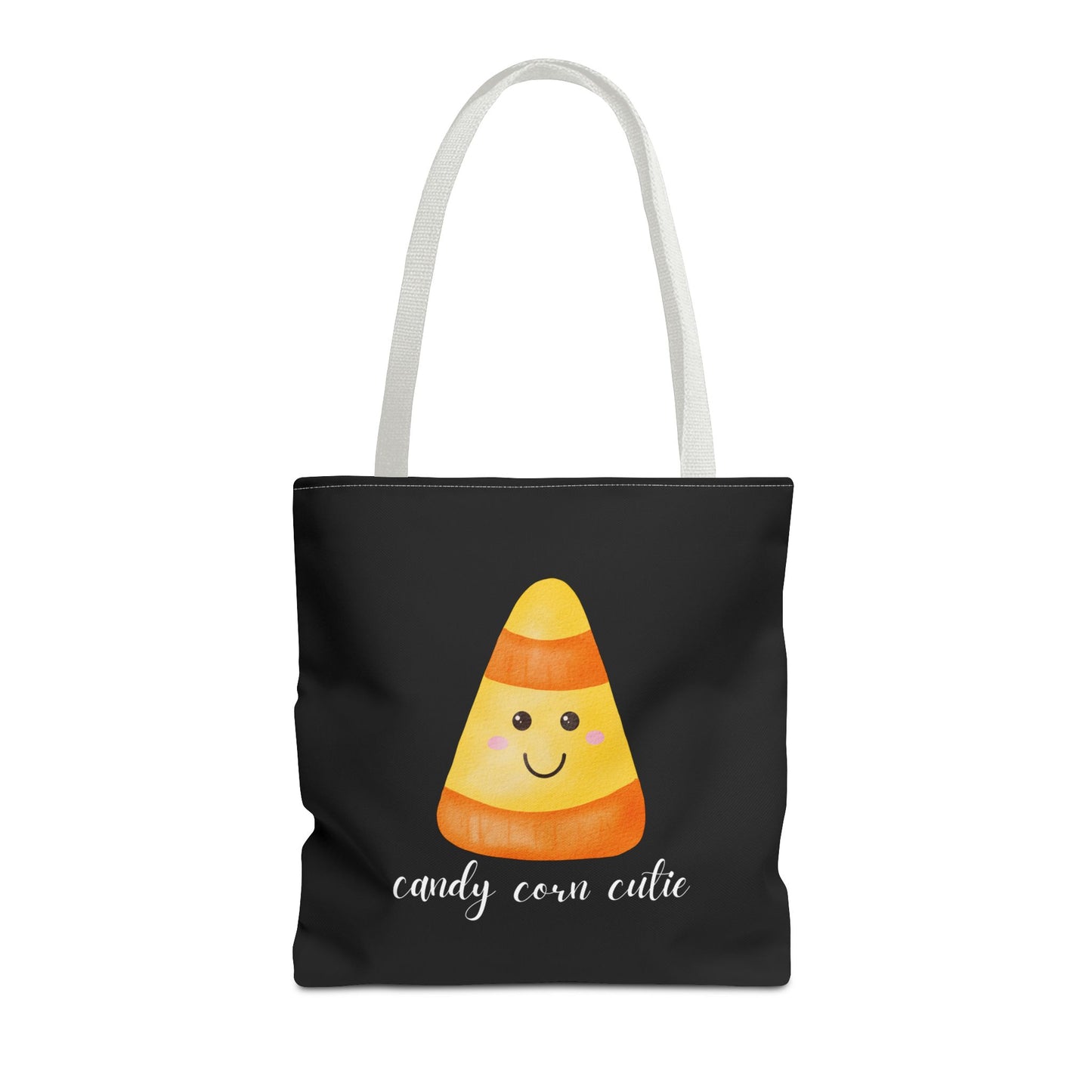 Cute Candy Corn Halloween Tote Bag Spooky Season Tote Trick or Treating Candy Bag Fall Themed Reusable Lunch Tote