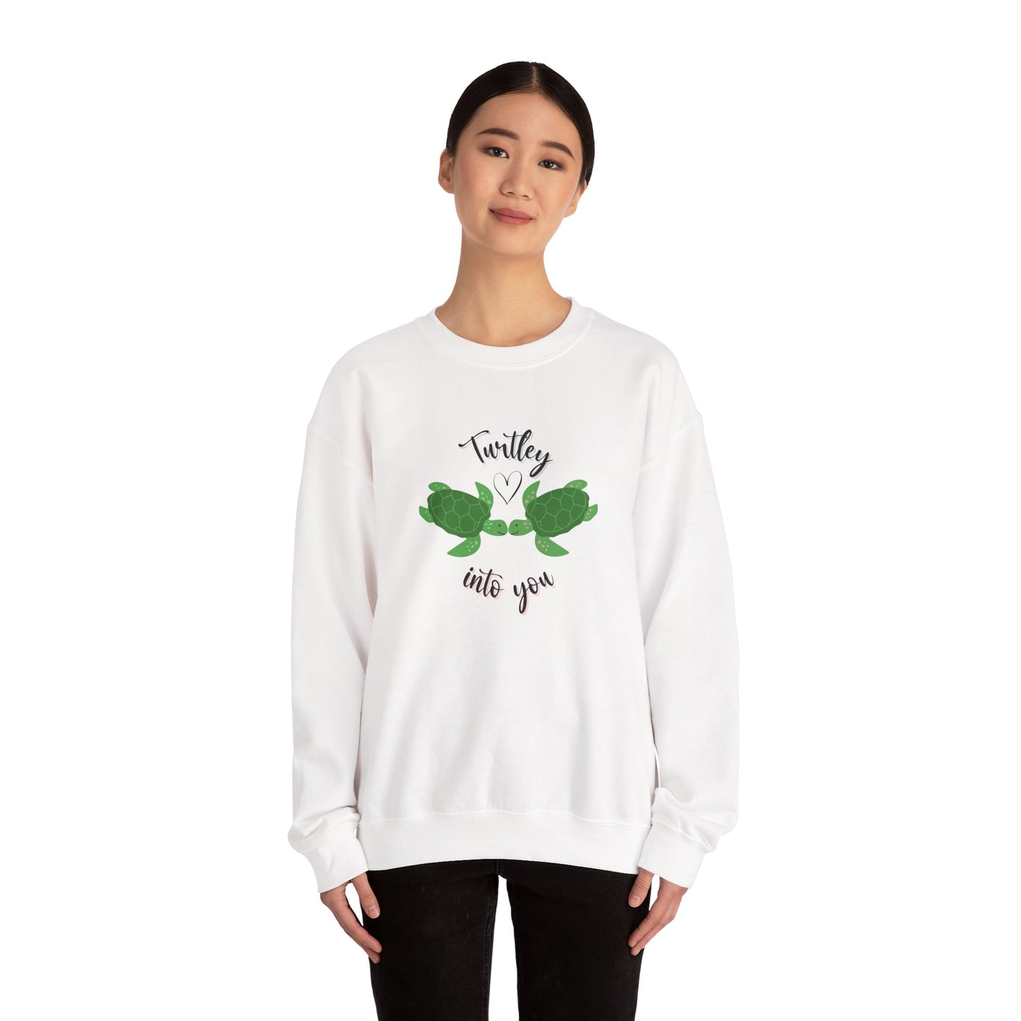 Unisex Cute Turtle Lover Turtley Into You Sweatshirt