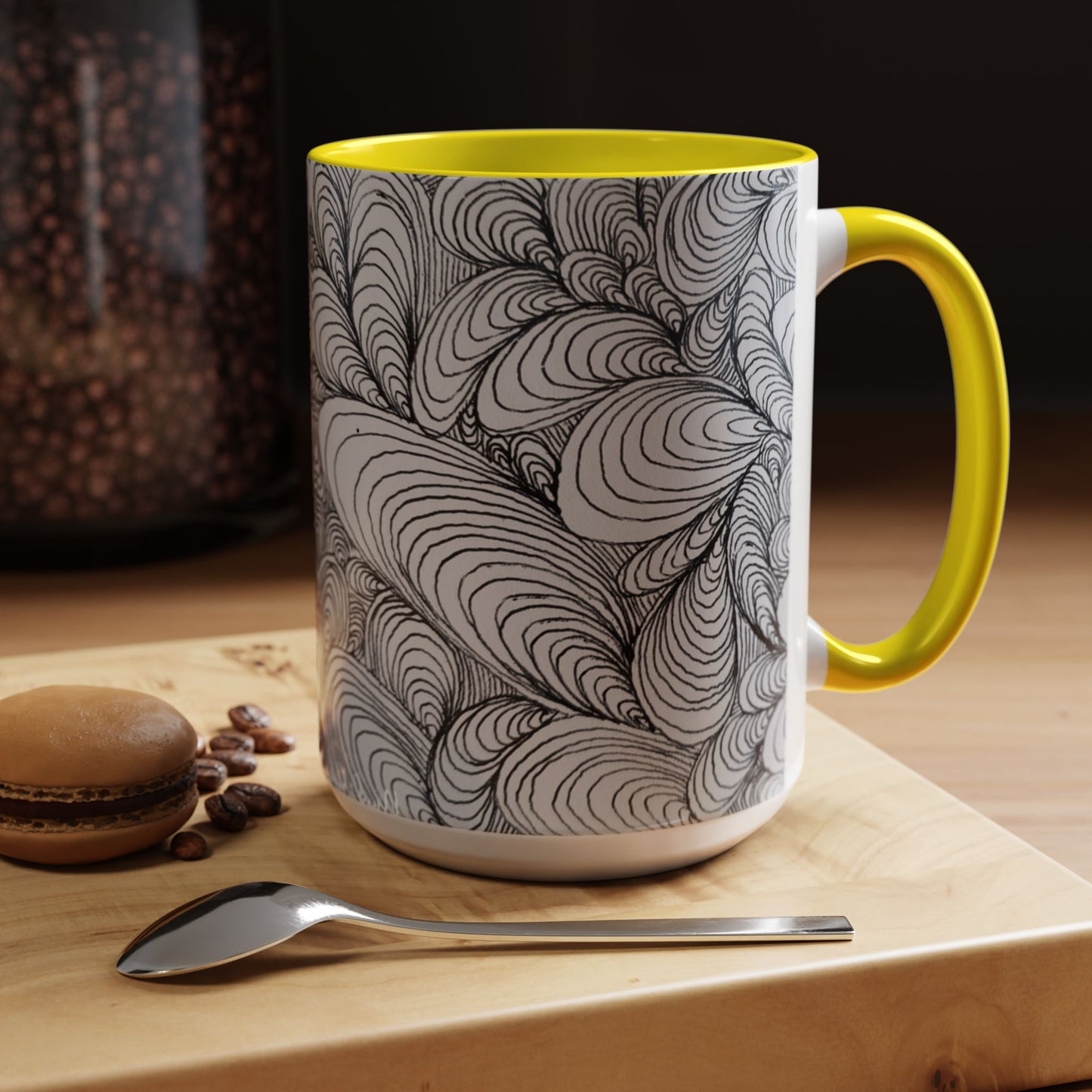 11oz/15oz Original Rough Line Art Coffee Mug
