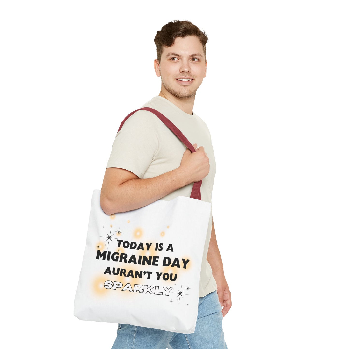 Unisex Migraine Day Invisible Illness Warrior Tote Bag