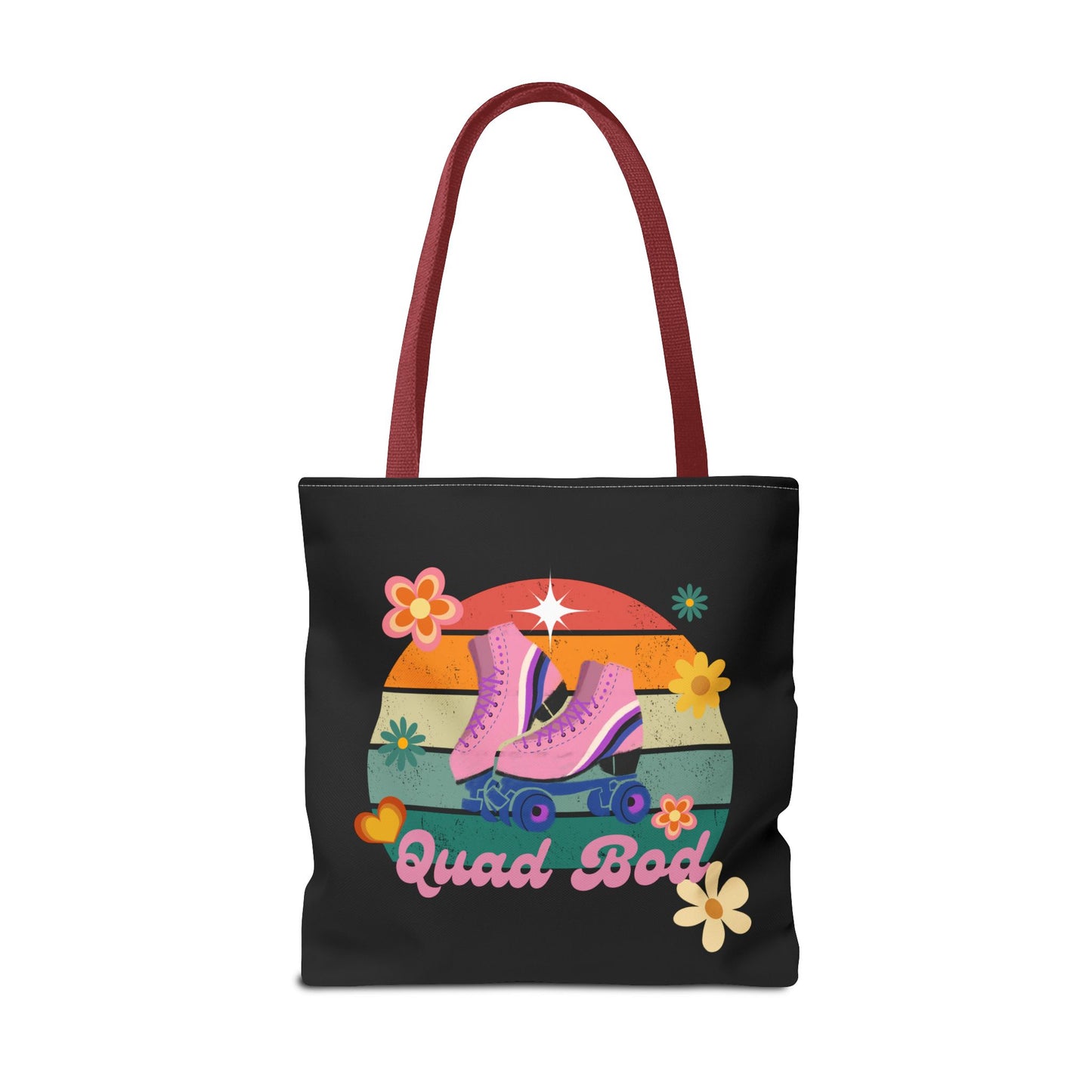 Unisex Retro Vibes Roller Skate Quad Bod Tote Bag