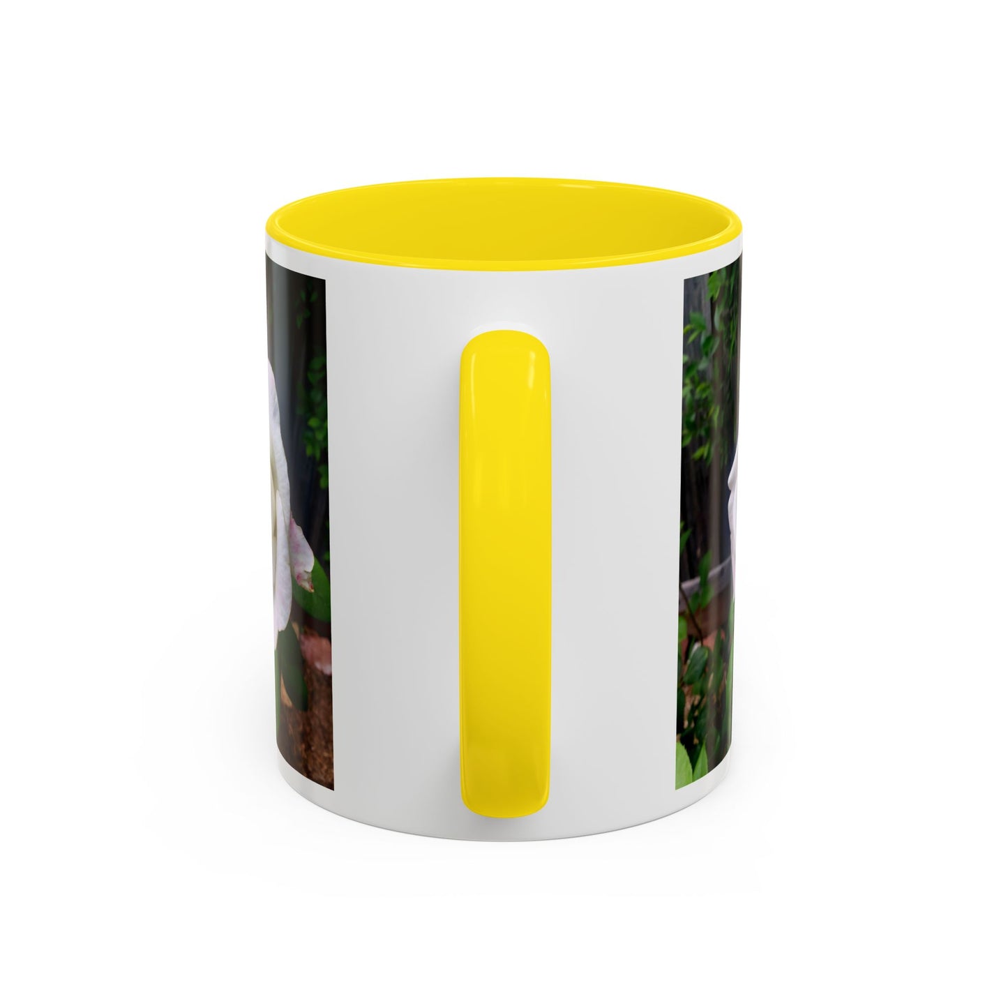 11oz/15oz Garden Themed White Sugar Moon Hybrid Tea Roses Coffee Mug