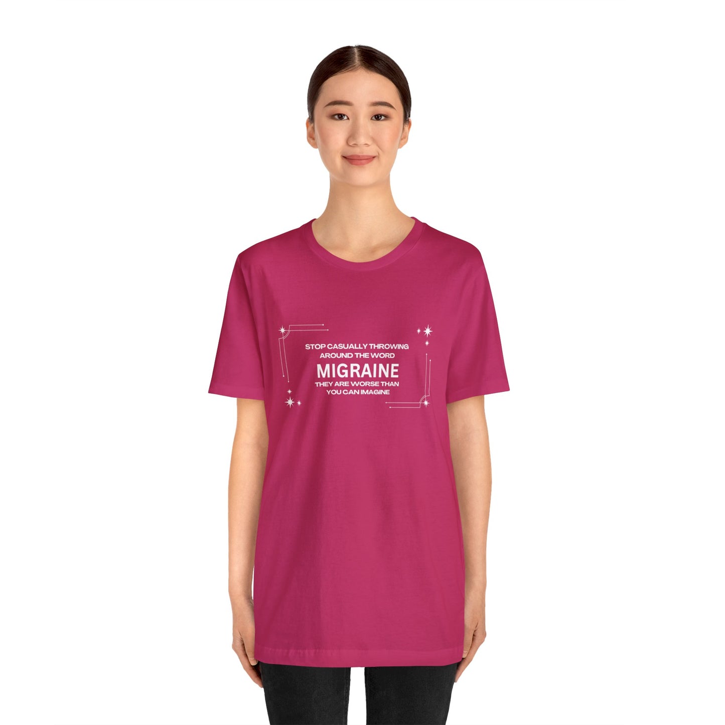 Unisex Migraine Day Invisible Illness Warrior T-Shirt