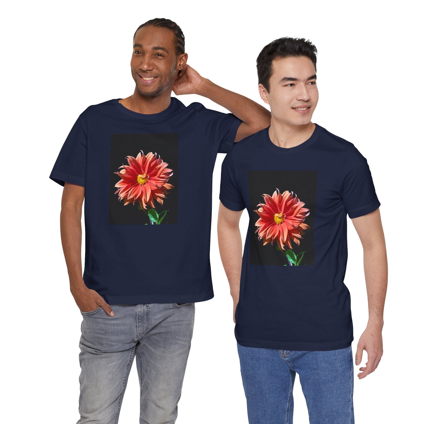 Unisex Jersey Short Sleeve Dahlia Flower T-Shirt