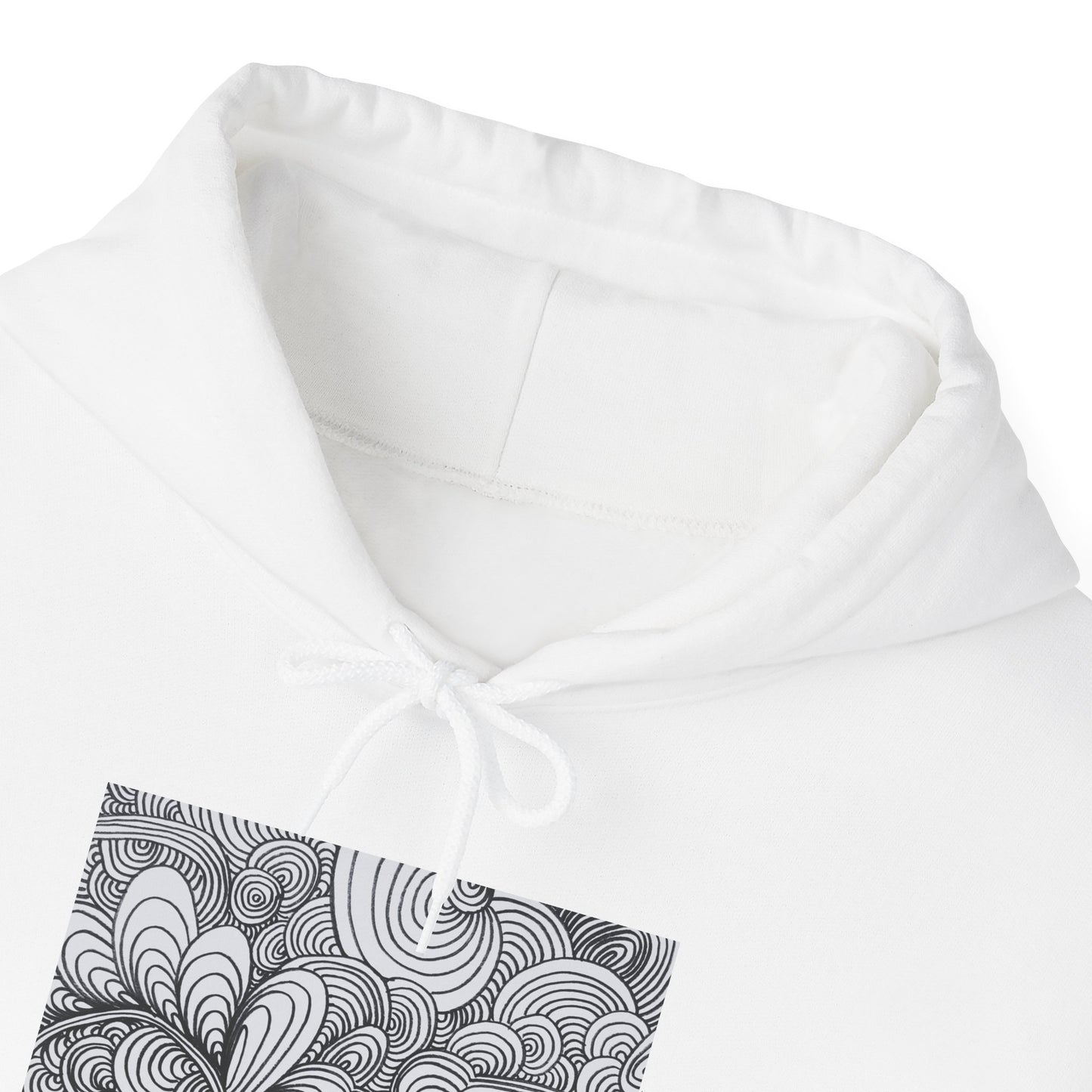 Unisex Heavy Blend™ Original Art Hooded Sweatshirt - Apricots Noir Mirage