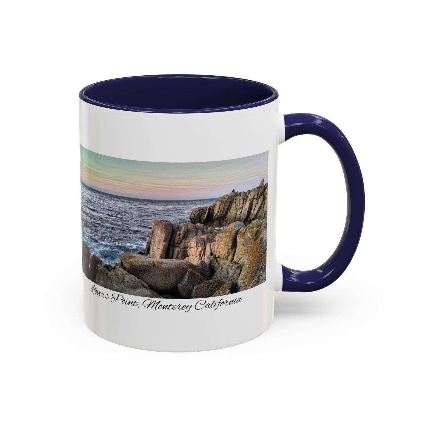 11oz/15oz Ocean View Travelers Coffee Mug Lovers Point, Monterey California San Francisco Bay Area Keepsake