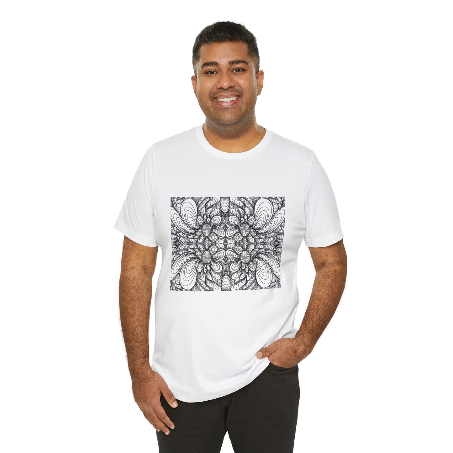 Unisex Original Line Art T-Shirt -Blooms