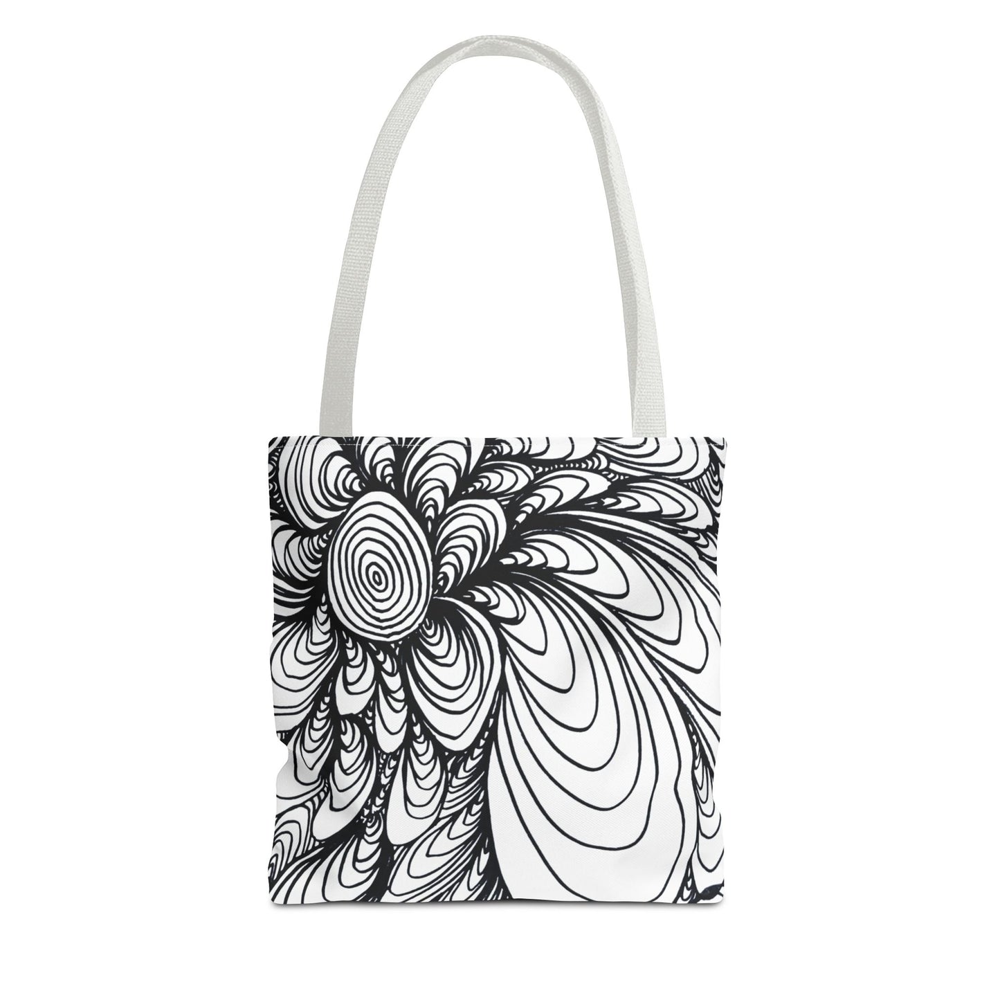 Unisex Original Doodle Art All Over Print Tote Bag - Apricots Noir