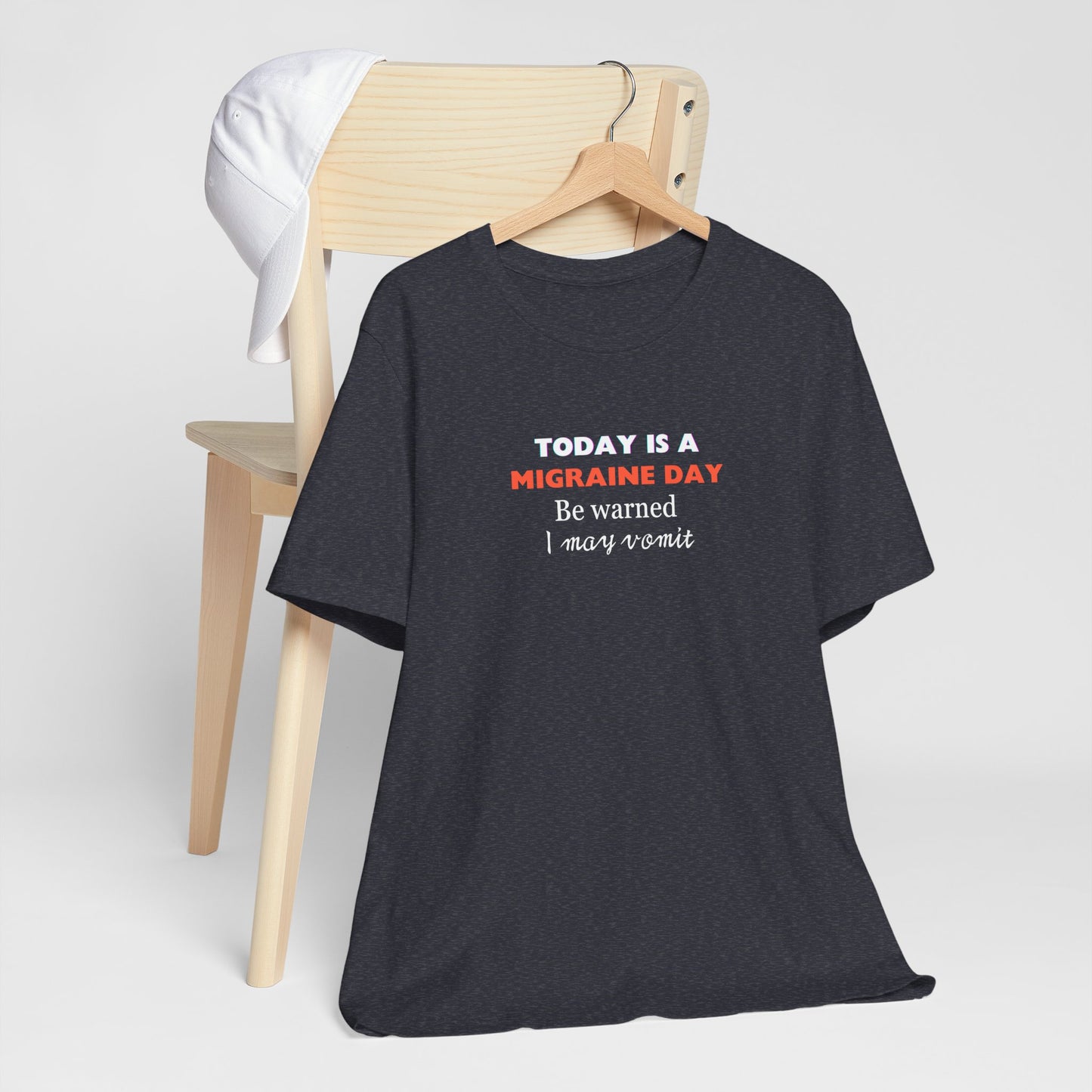 Unisex Migraine Sufferer Today Is A Migraine Day T-shirt I May Vomit