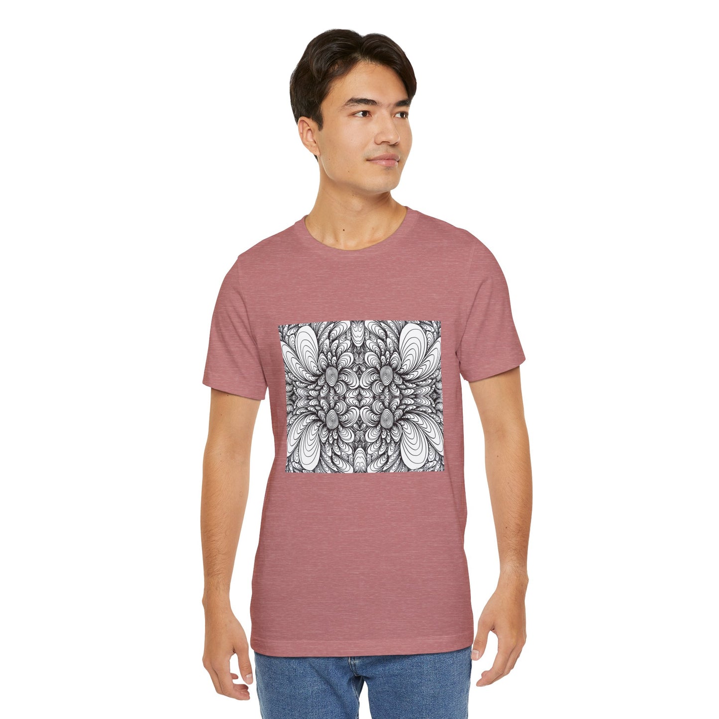 Unisex Original Line Art T-Shirt -Blooms