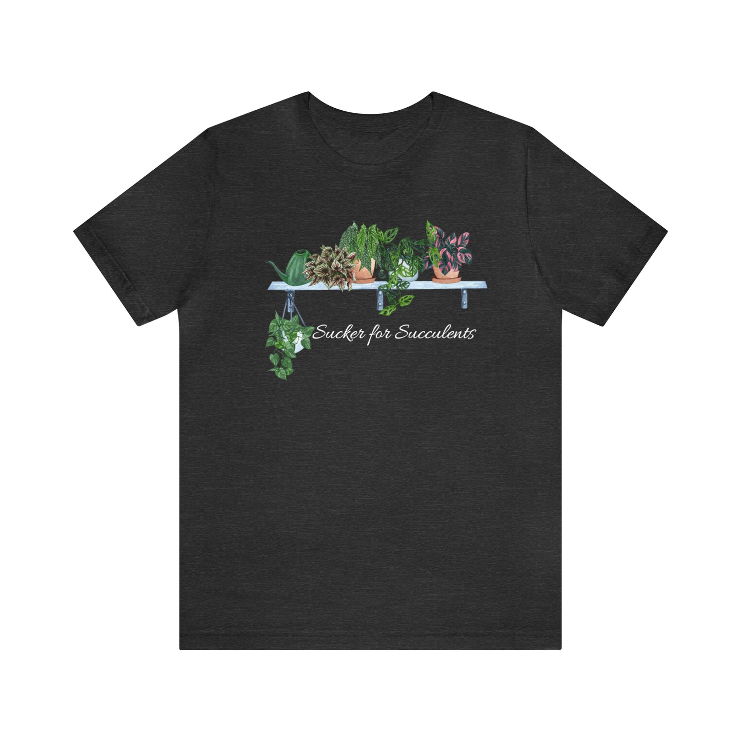 Unisex Gardening Themed T-Shirt Sucker for Succulents