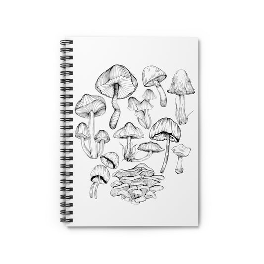 Mushroom Lover Fungi Print Toadstool Spiral Notebook