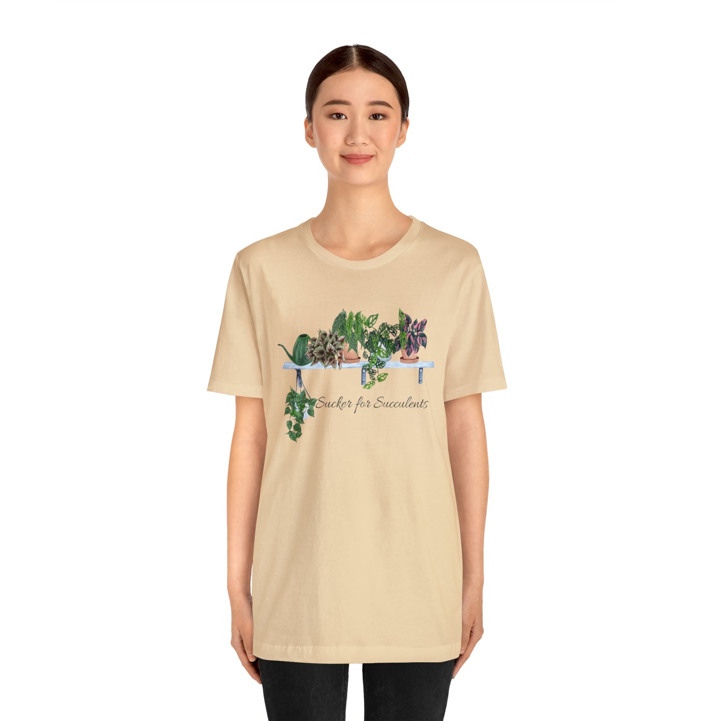 Unisex Gardening Themed T-Shirt Sucker for Succulents