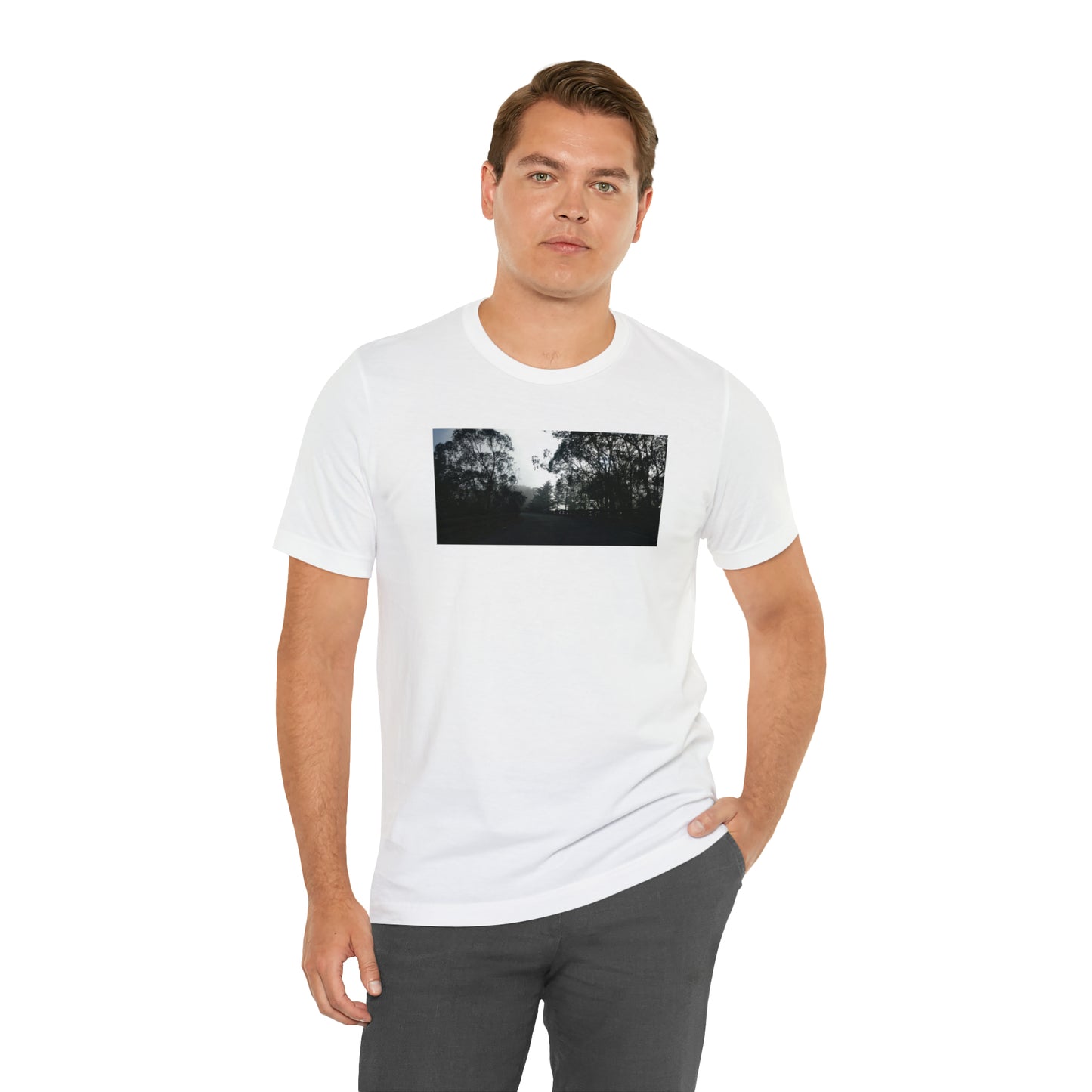 Unisex Travel T-Shirt, Scenic Ride I-280 On-ramp SF