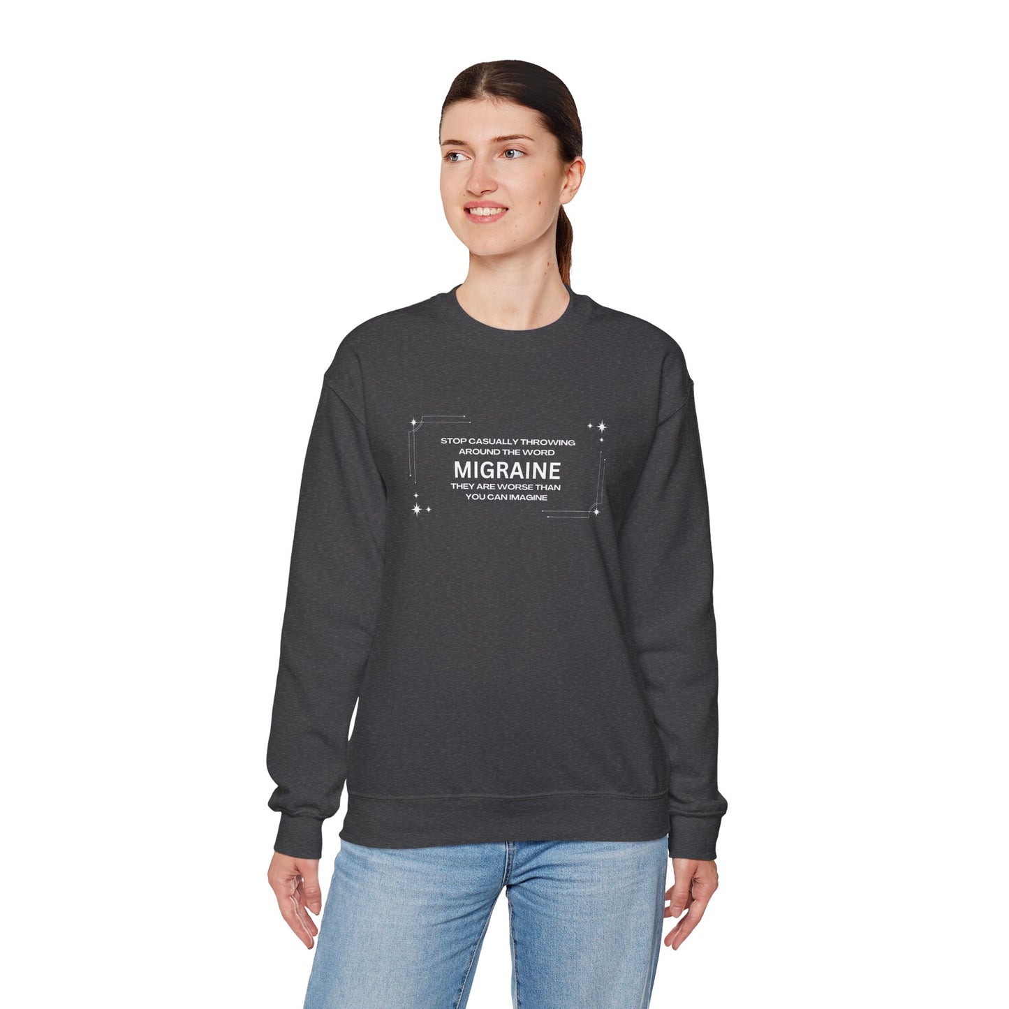 Unisex Migraine Day Invisible Illness Warrior Sweatshirt