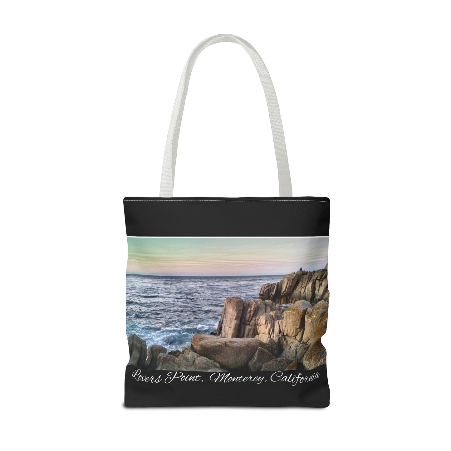 Unisex Travel Tote Bag Monterey California Scenic View Lovers Point Bay Area Keepsake Tote Bag Ocean View Nature Inspired Travel Gift Idea