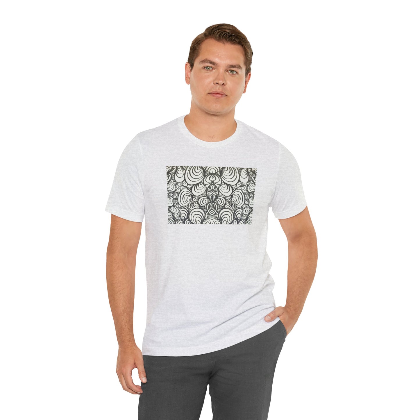 Unisex Original Line Art T-Shirt - Puzzle Panels 1