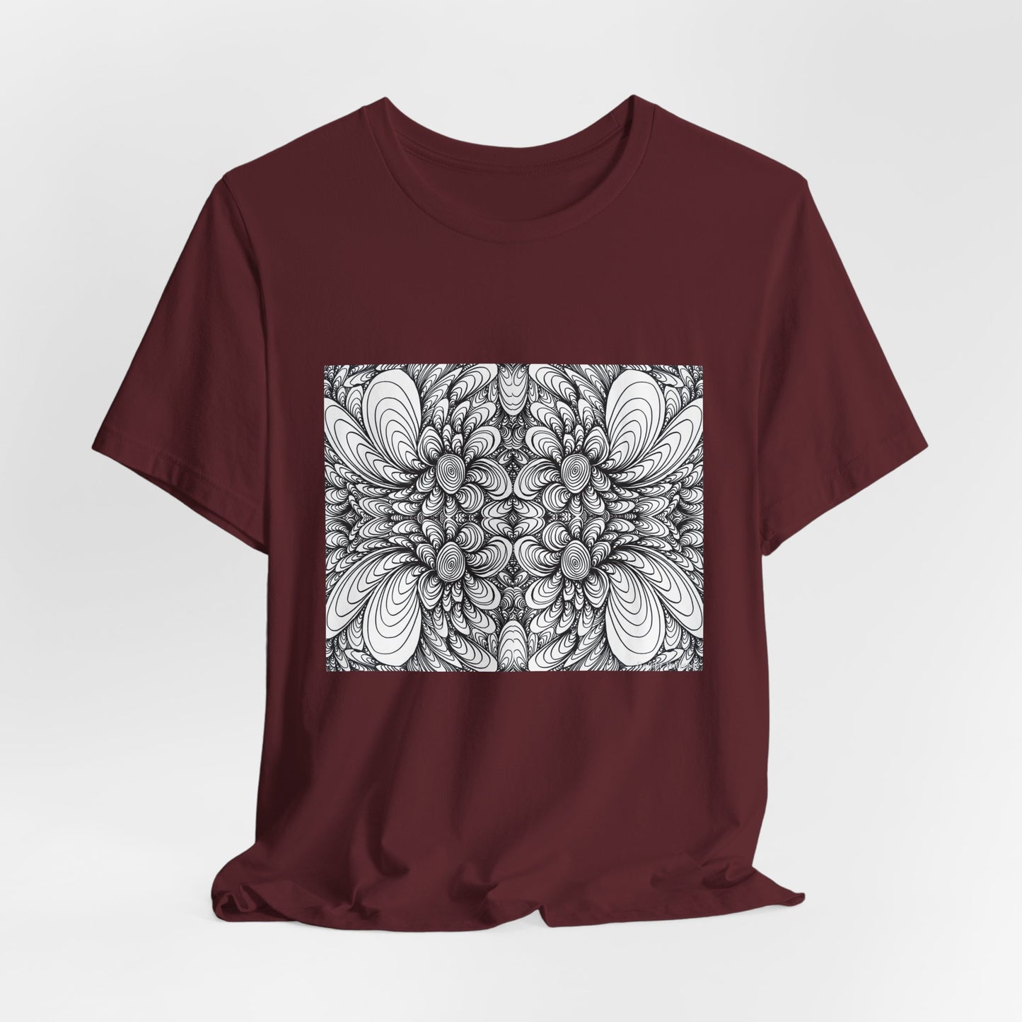 Unisex Original Line Art T-Shirt -Blooms