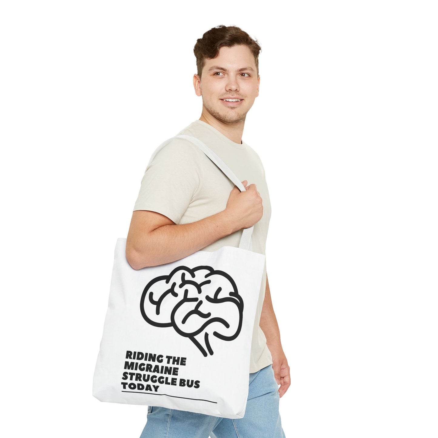 Unisex Migraine Day Invisible Illness Warrior Tote Bag