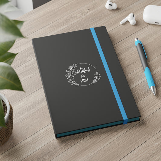 Contrast Notebook - Ruled, Round Motif graTeful for HIM Everyday Carry