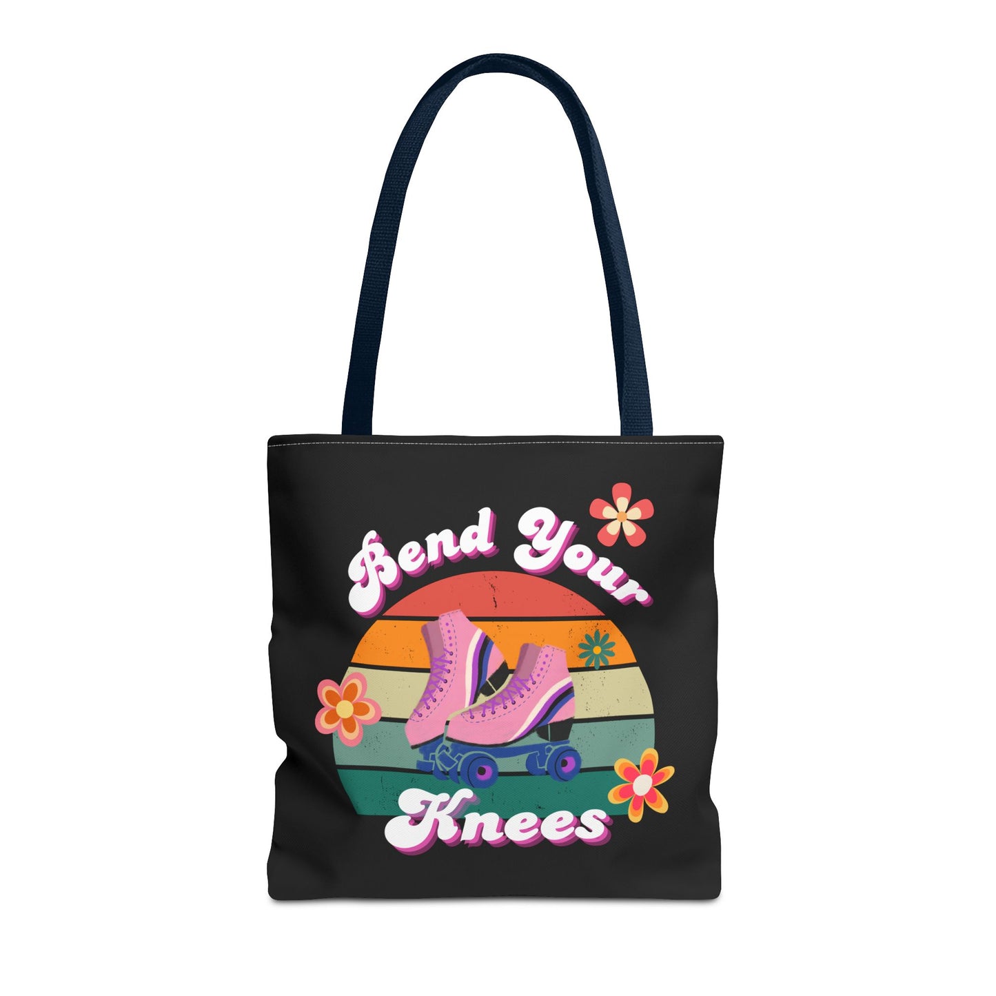 Unisex Retro Vibes Bend Your Knees Skate Day Tote Bag