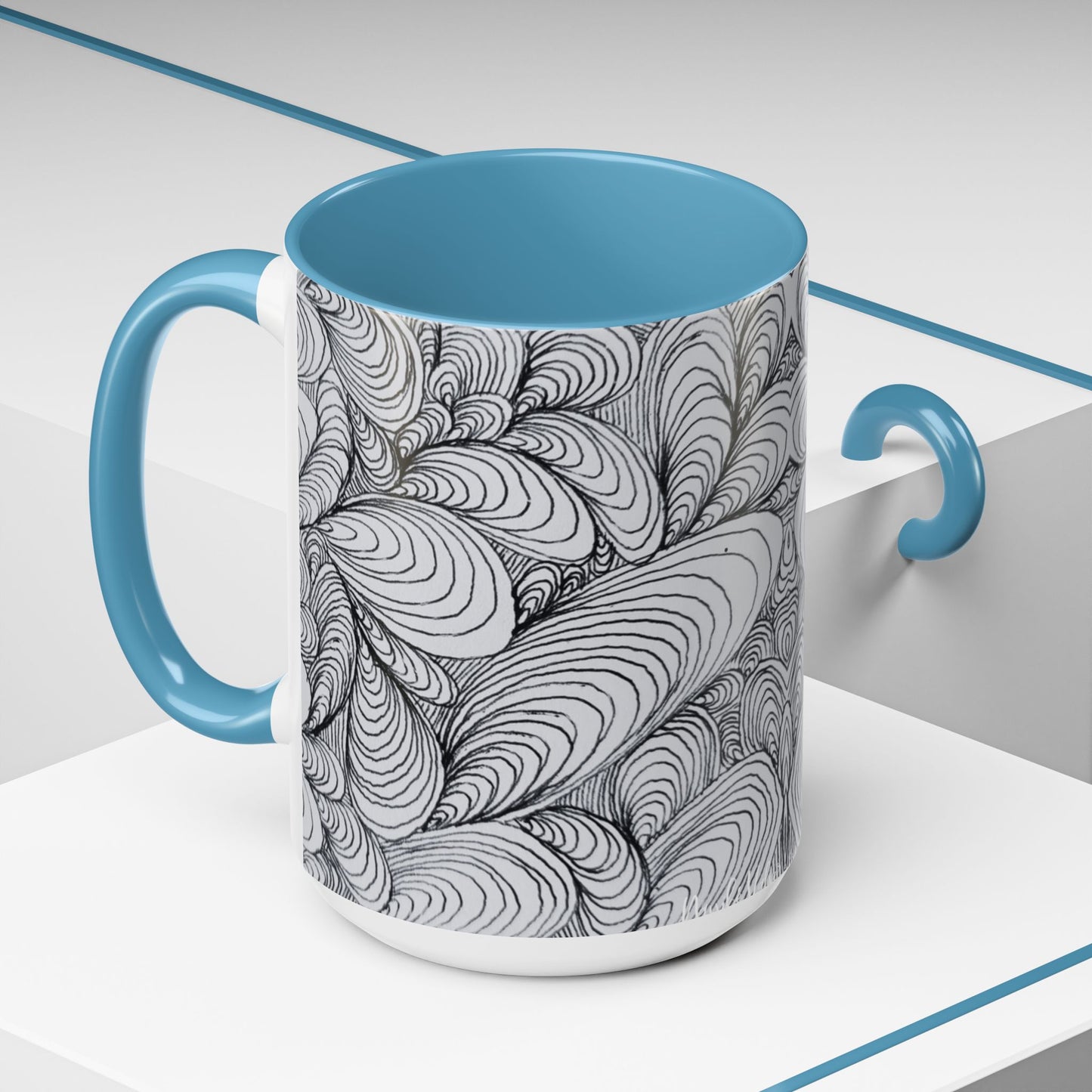 11oz/15oz Original Rough Line Art Coffee Mug