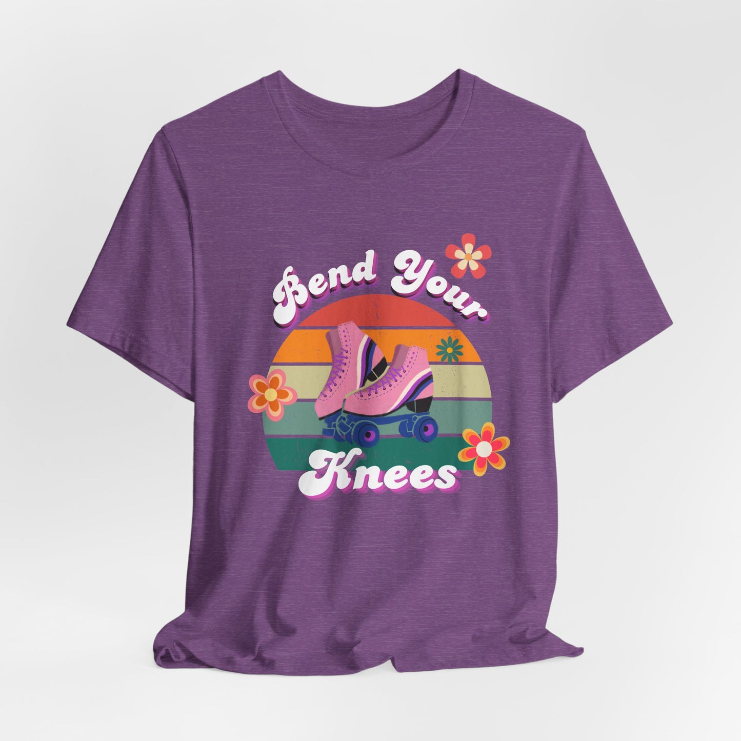 Unisex Retro Vibes Bend Your Knees Skater T-Shirt