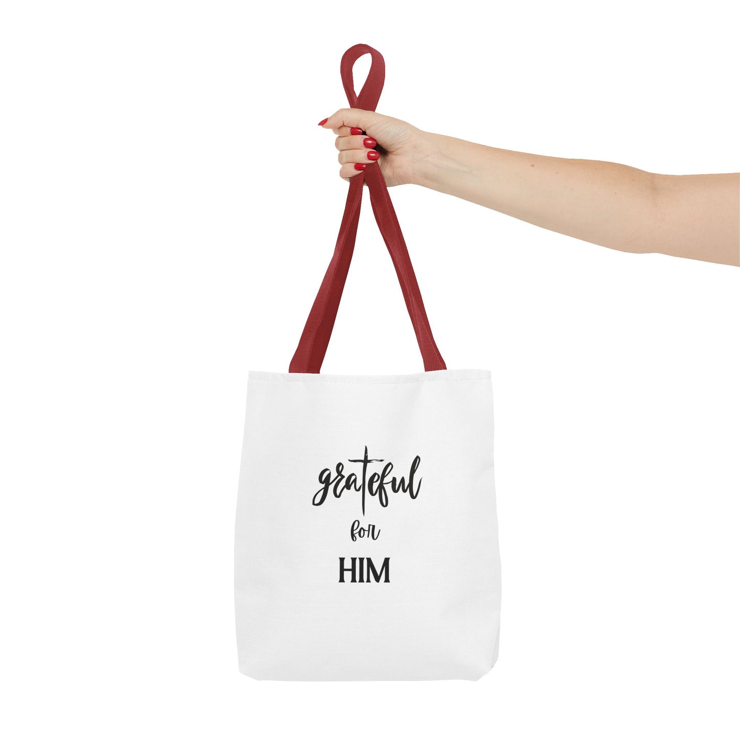 Unisex GraTeful For Him Faith Bible Study Reusable Lunch Bag Everyday Carry Tote Bag