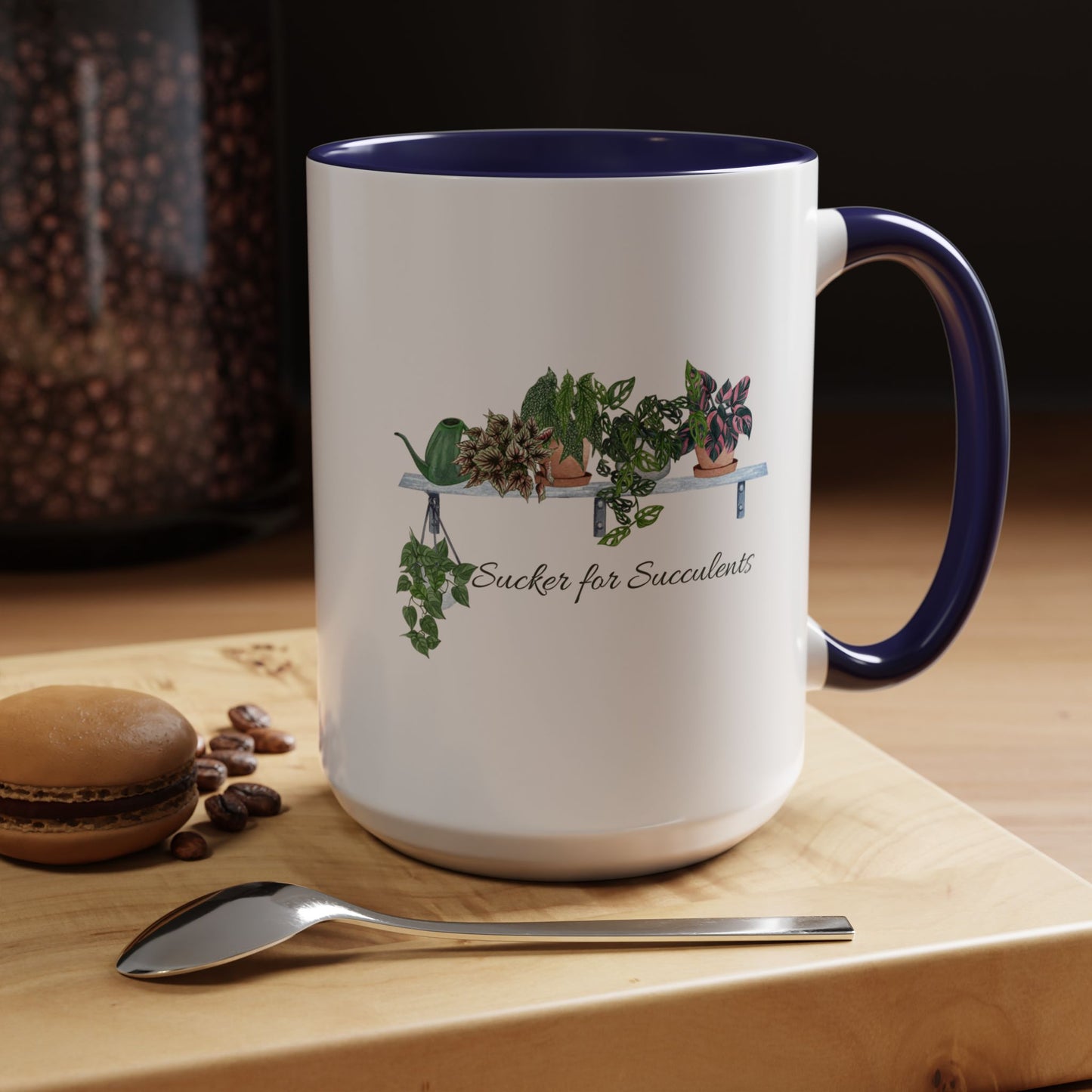 11oz/15oz Garden Themed Coffee Mug Sucker for Succulents