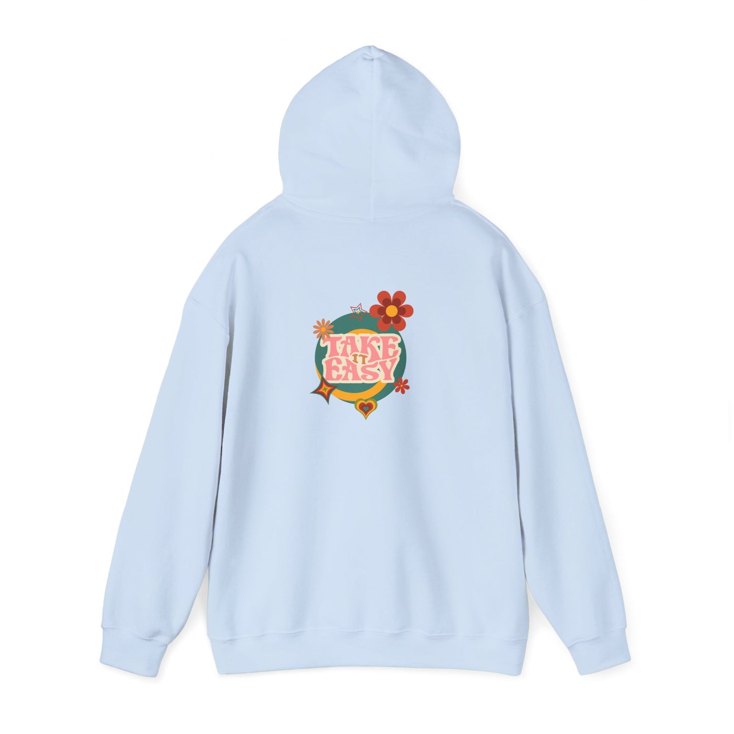Unisex Heavy Blend™ Retro Vibes Take It Easy Hooded Sweatshirt