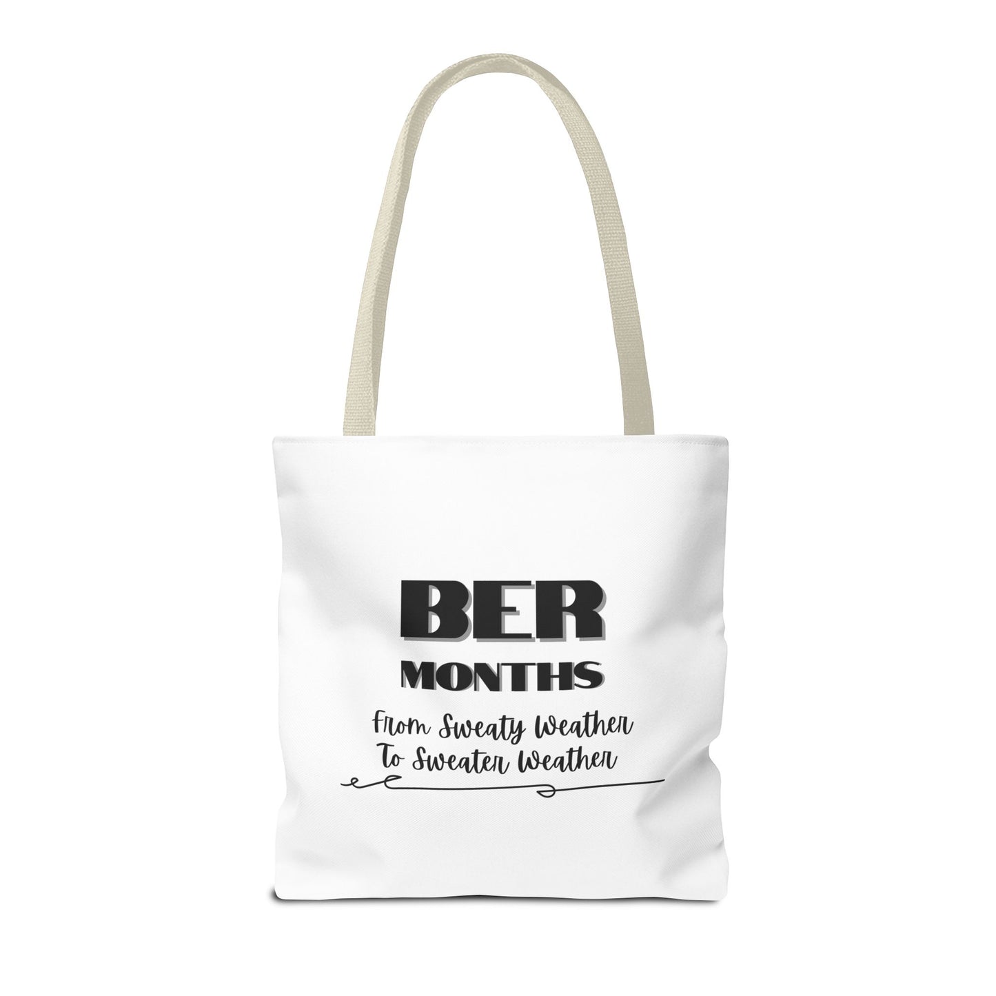 Unisex BER Months Tote Bag Autumn Fall September October November December Tote Bag Favorite Months Tote Bag