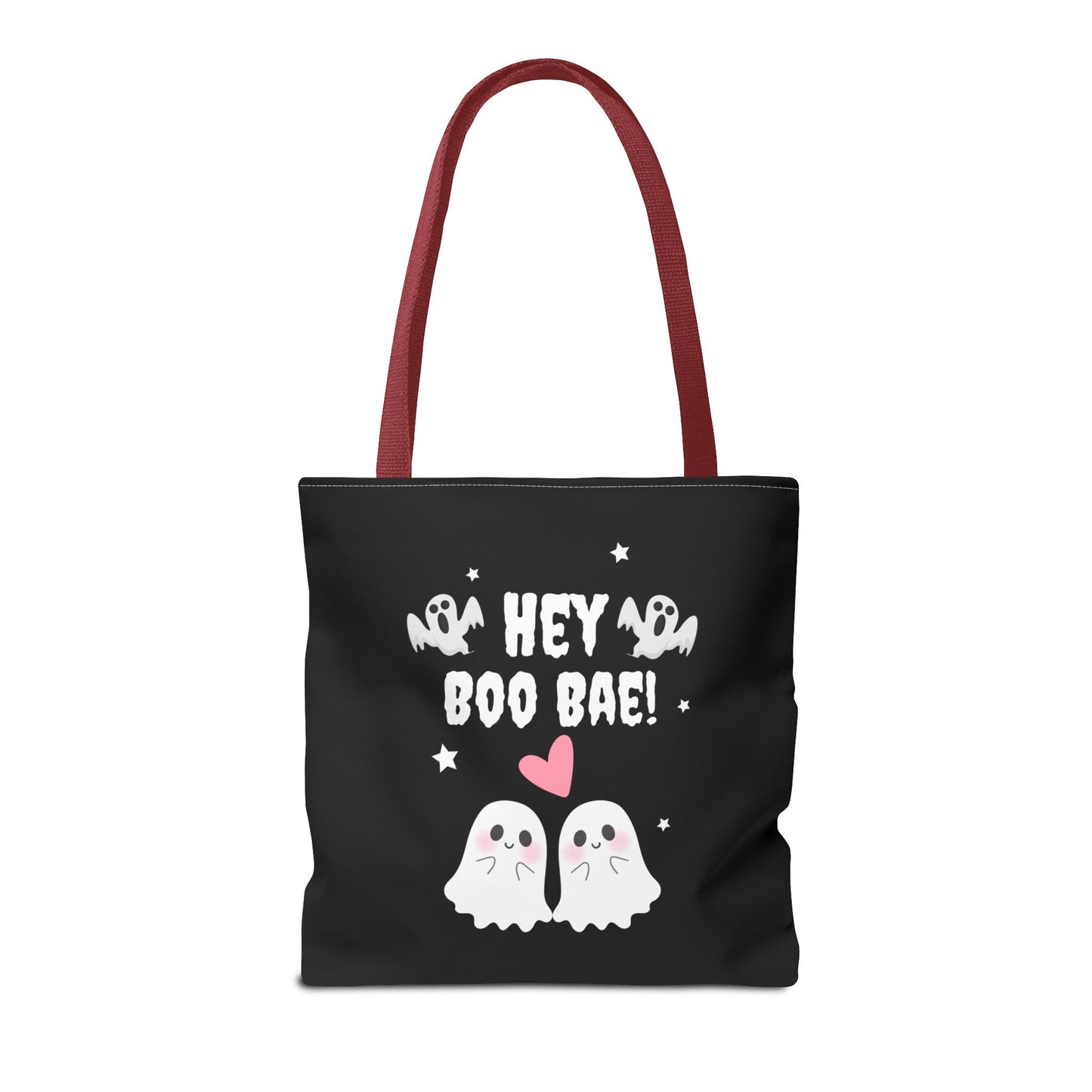 Cute Ghost Couple Boo Bae Halloween Fall Spooky Season Trick or Treating Candy Bag Reusable Halloween Lunch Bag