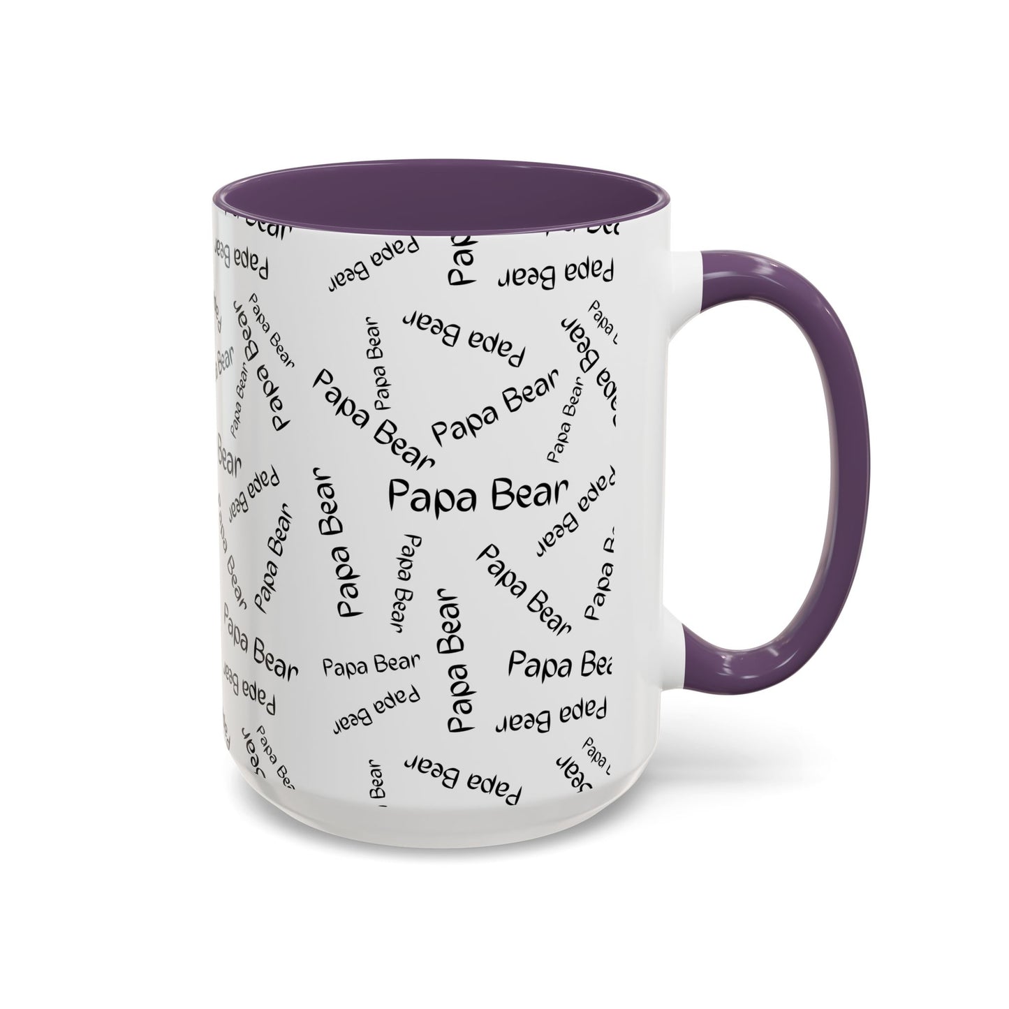 11oz/15oz Papa Bear Word Scramble Coffee Mug