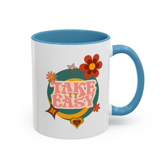 11oz Retro Vibes Take It Easy Coffee Mug