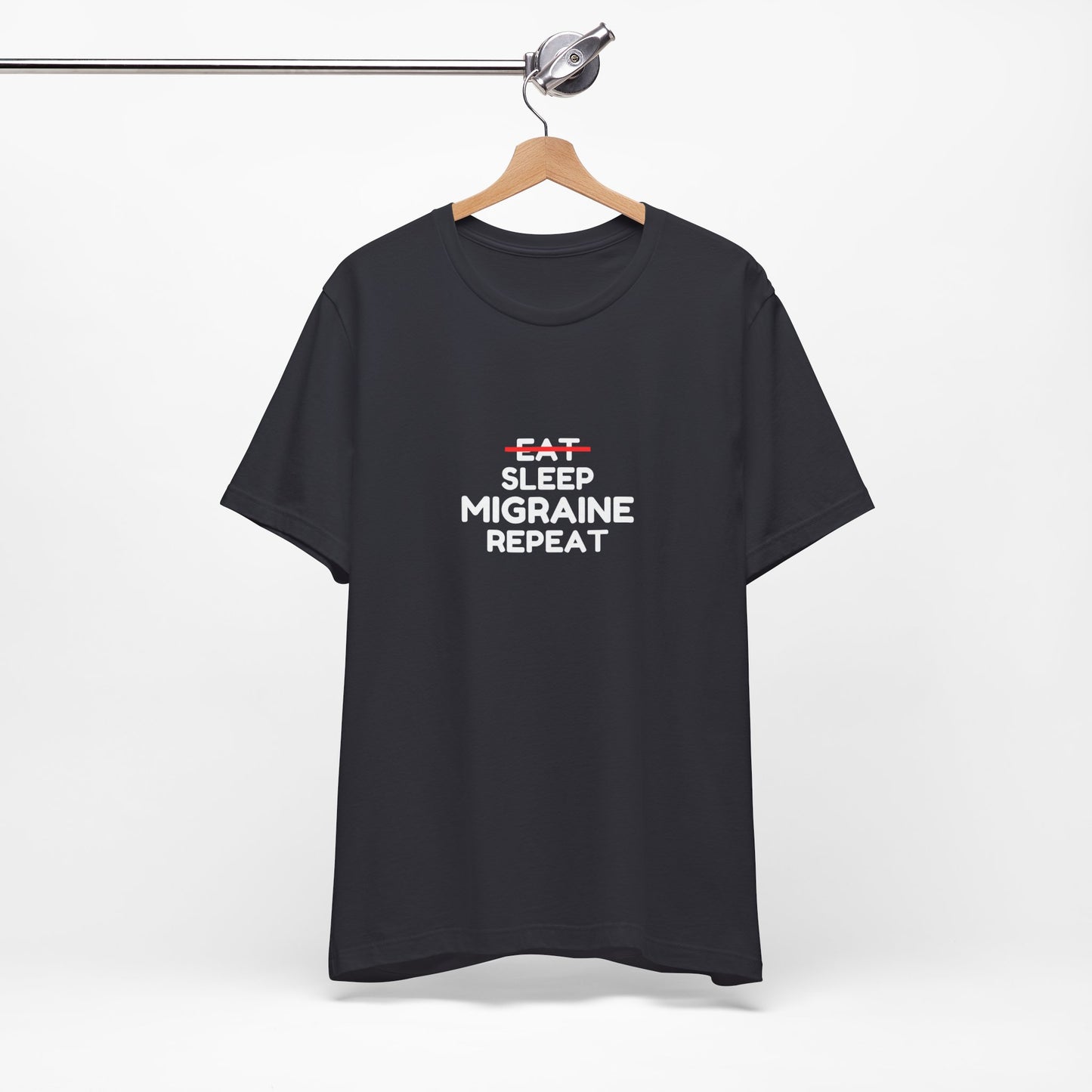 Unisex Migraine Day Invisible Illness Warrior Eat Sleep Migraine Repeat Tshirt