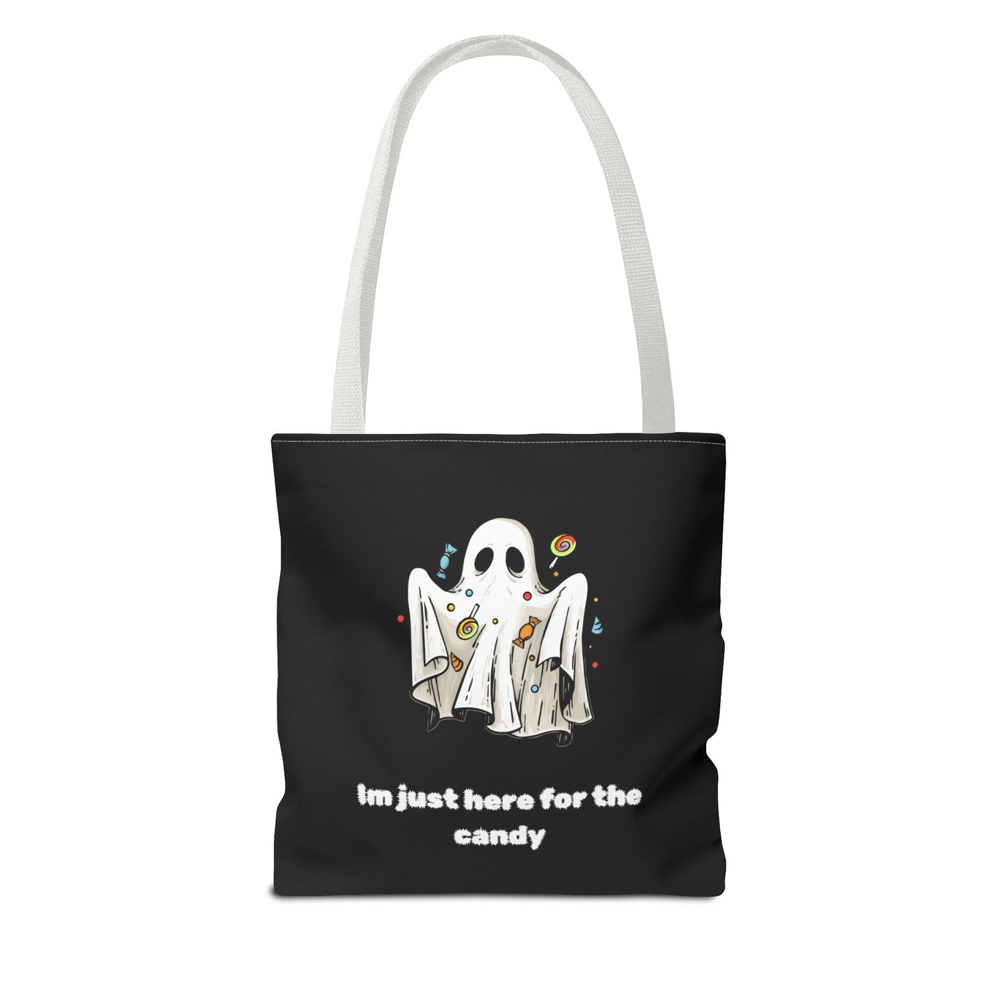 Cute Ghost Halloween Lover Spooky Season Trick or Treating Candy Bag Fall Themed Reusable Lunch Tote