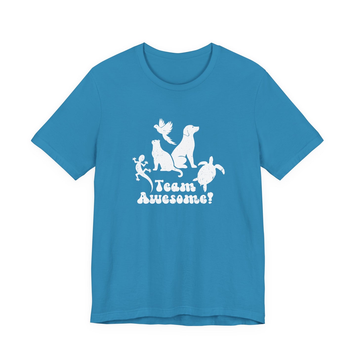 Unisex Animal Lover Lizard Cat Bird Dog Turtle Team Awesome T-Shirt