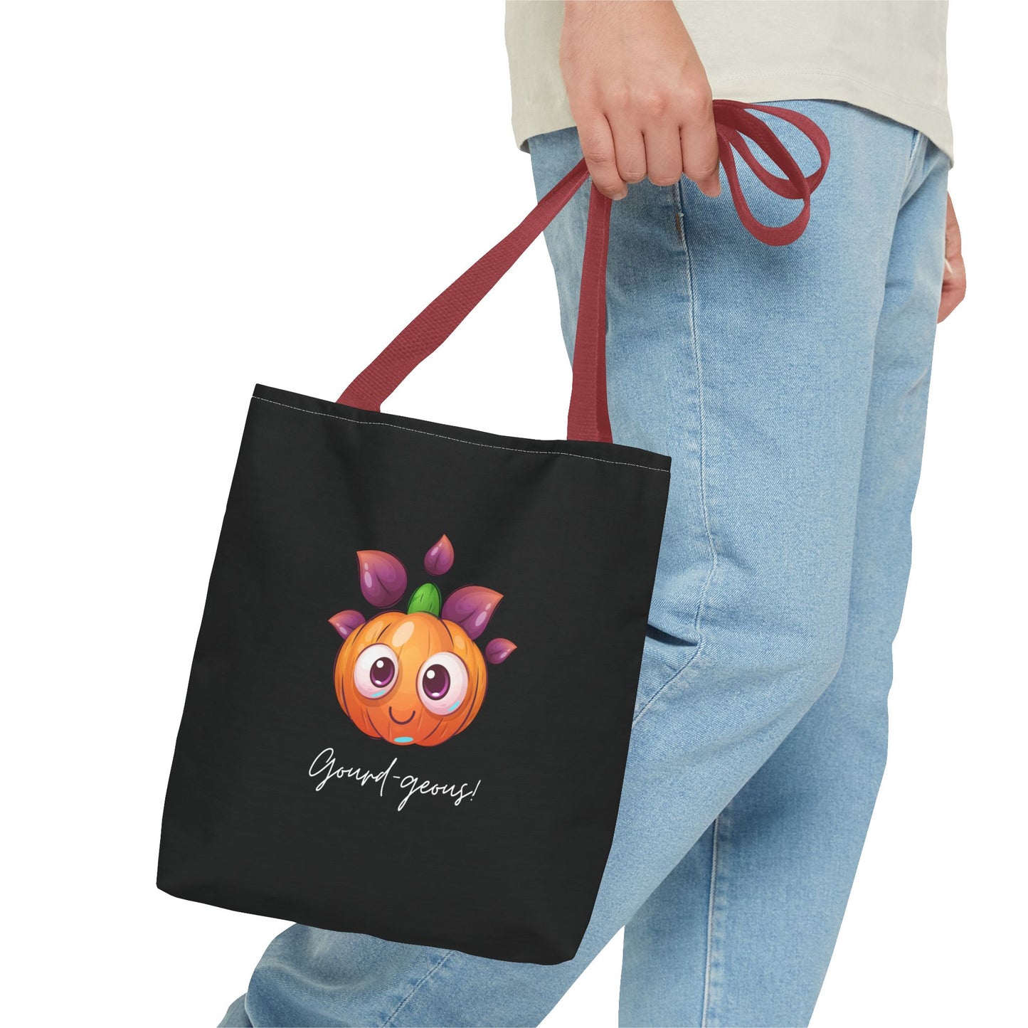 Cute Halloween Pumpkin Tote Spooky Season Tote Trick or Treating Candy Fall Themed Reusable Lunch Tote