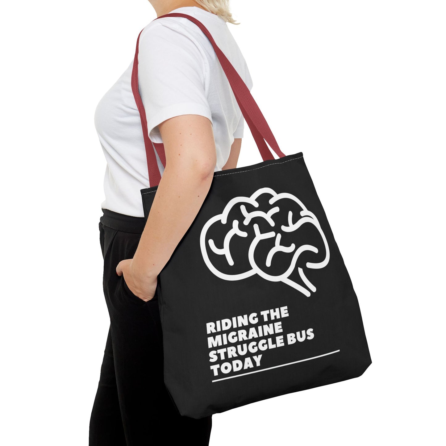 Unisex Migraine Day Invisible Illness Warrior Tote Bag