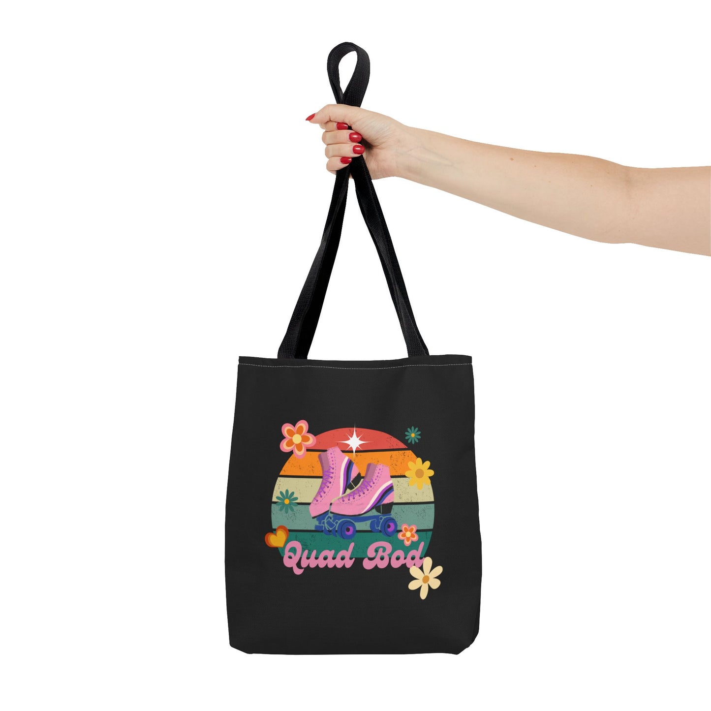 Unisex Retro Vibes Roller Skate Quad Bod Tote Bag