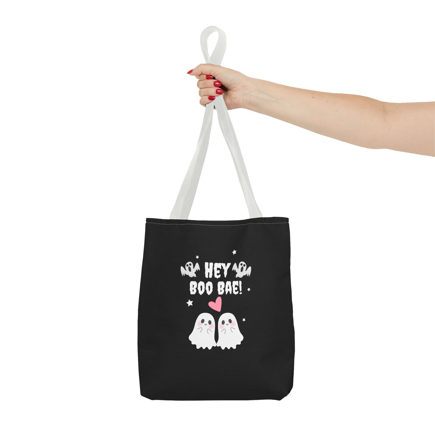 Cute Ghost Couple Boo Bae Halloween Fall Spooky Season Trick or Treating Candy Bag Reusable Halloween Lunch Bag