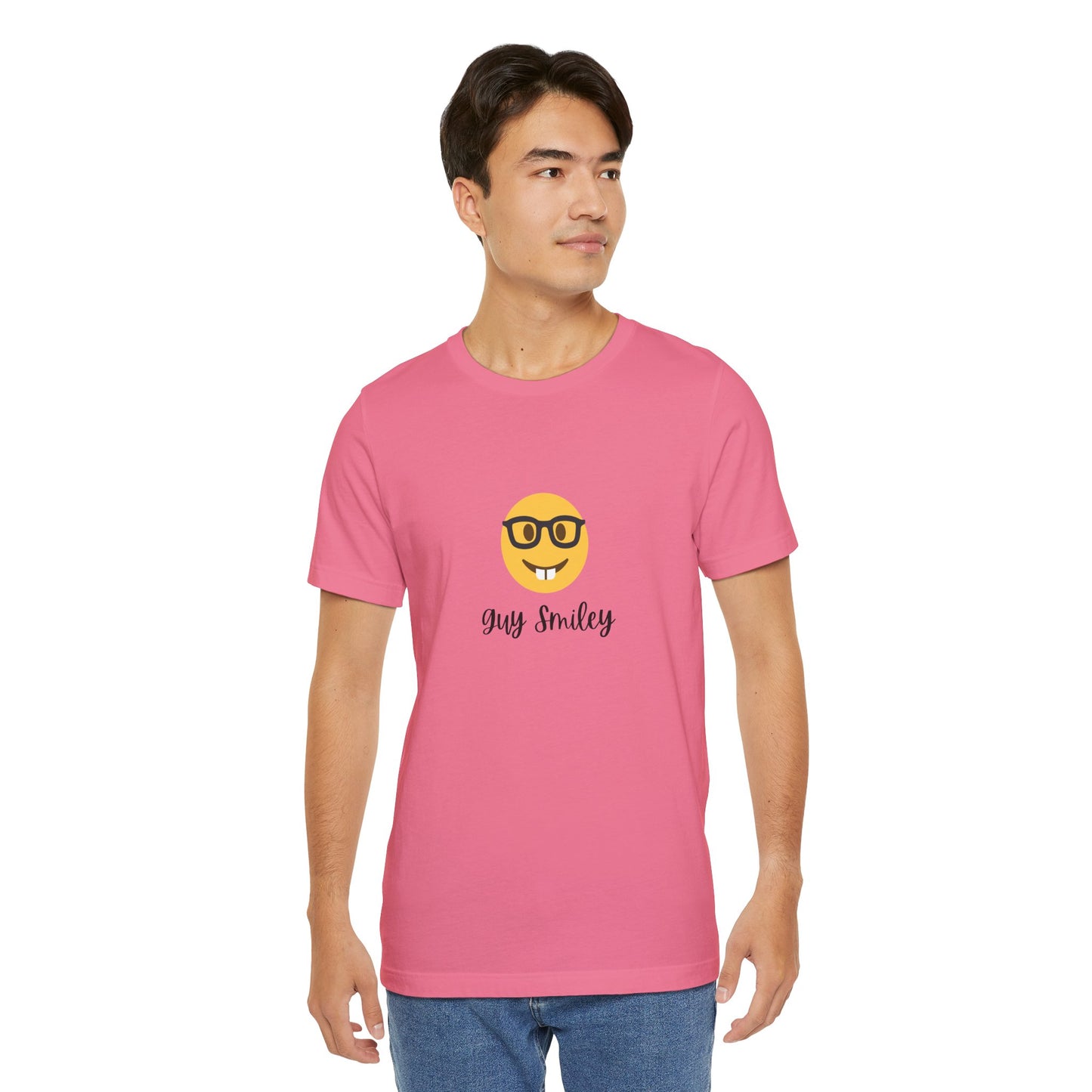 Unisex Jersey Short Sleeve Guy Smiley T-Shirt