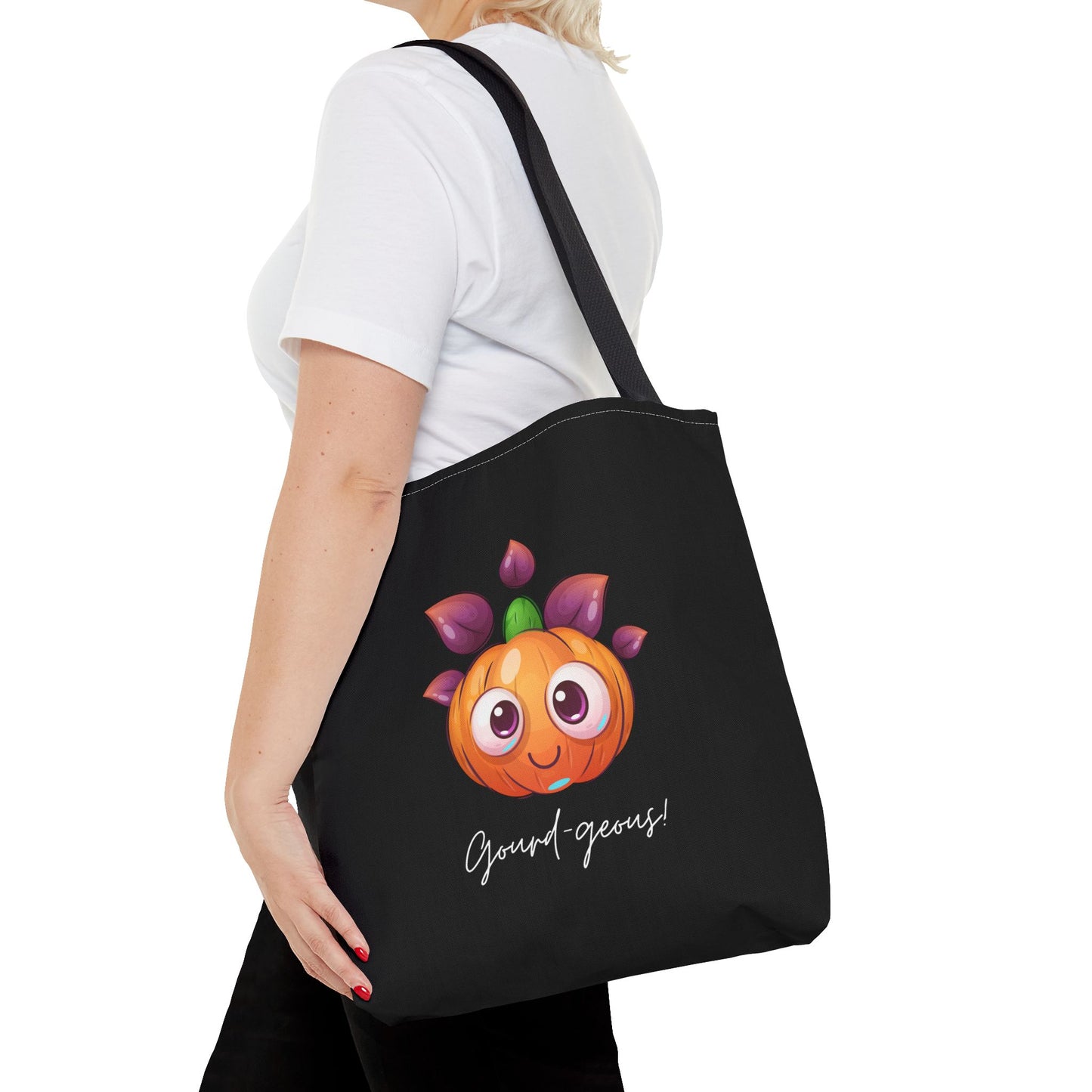 Cute Halloween Pumpkin Tote Spooky Season Tote Trick or Treating Candy Fall Themed Reusable Lunch Tote