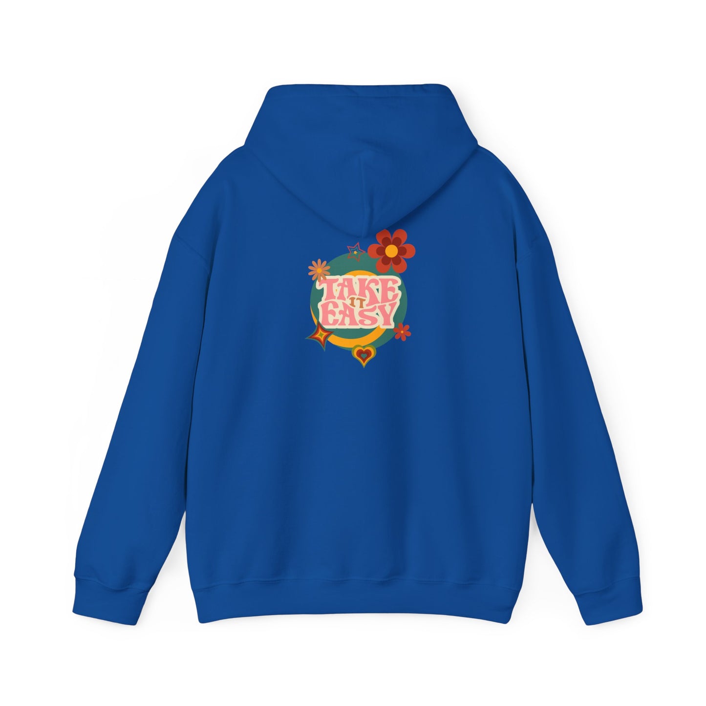 Unisex Heavy Blend™ Retro Vibes Take It Easy Hooded Sweatshirt