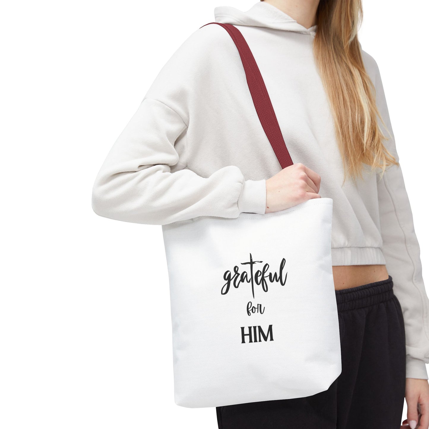 Unisex GraTeful For Him Faith Bible Study Reusable Lunch Bag Everyday Carry Tote Bag