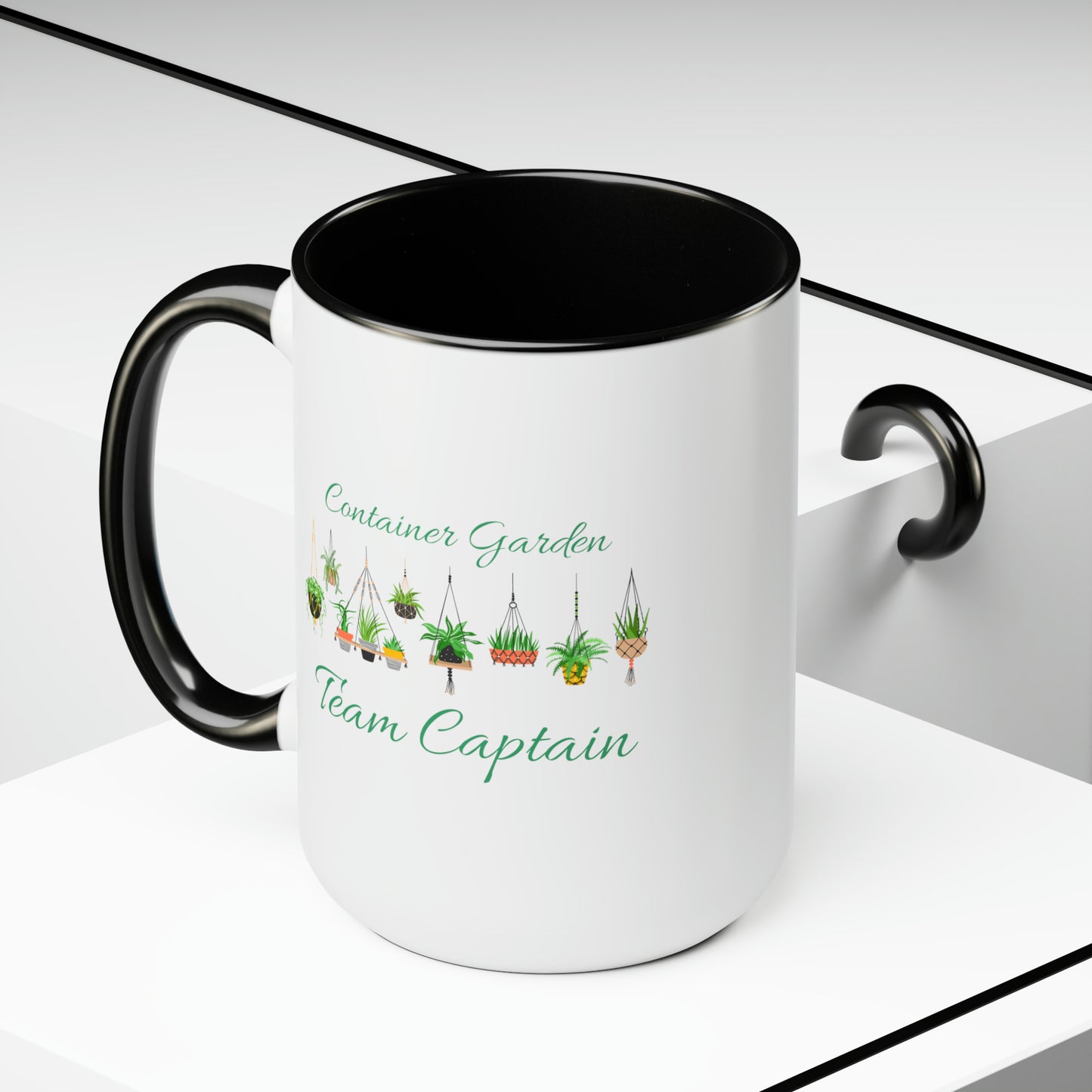 15oz Garden Themed Container Garden Team Captain Gardening Plant Parent Coffee Mug