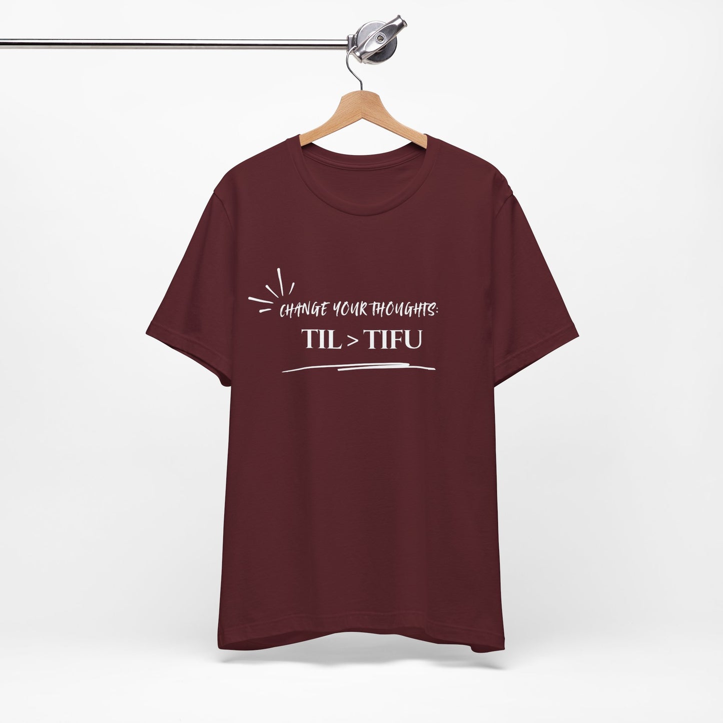 Unisex Self Love Positive Self Talk and Thoughts Mental Health Awareness and Positivity T-Shirt TIL>TIFU