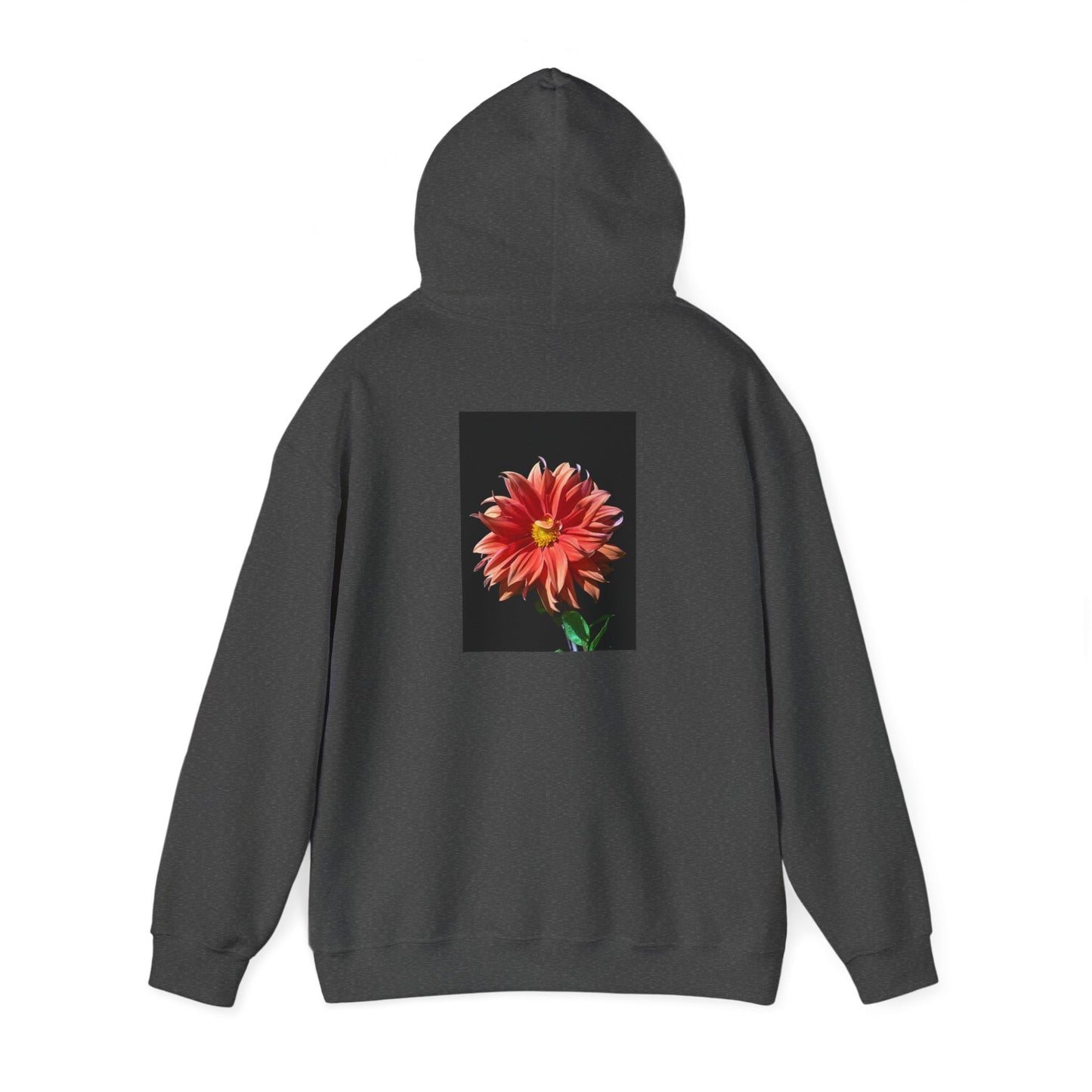 Unisex Heavy Blend™  Dahlia Flower Hooded Sweatshirt